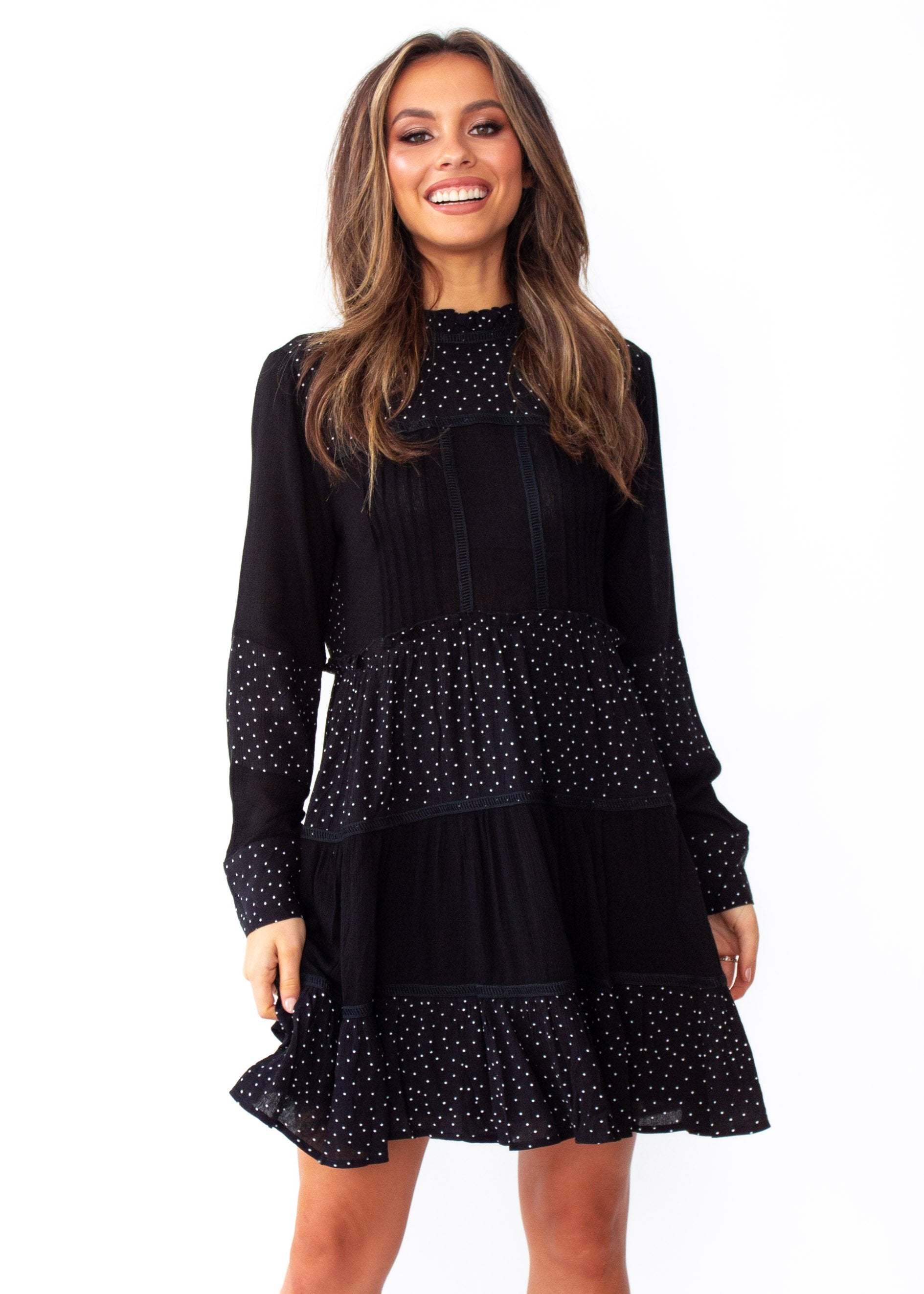 Amalia Tunic Dress - Black Spot