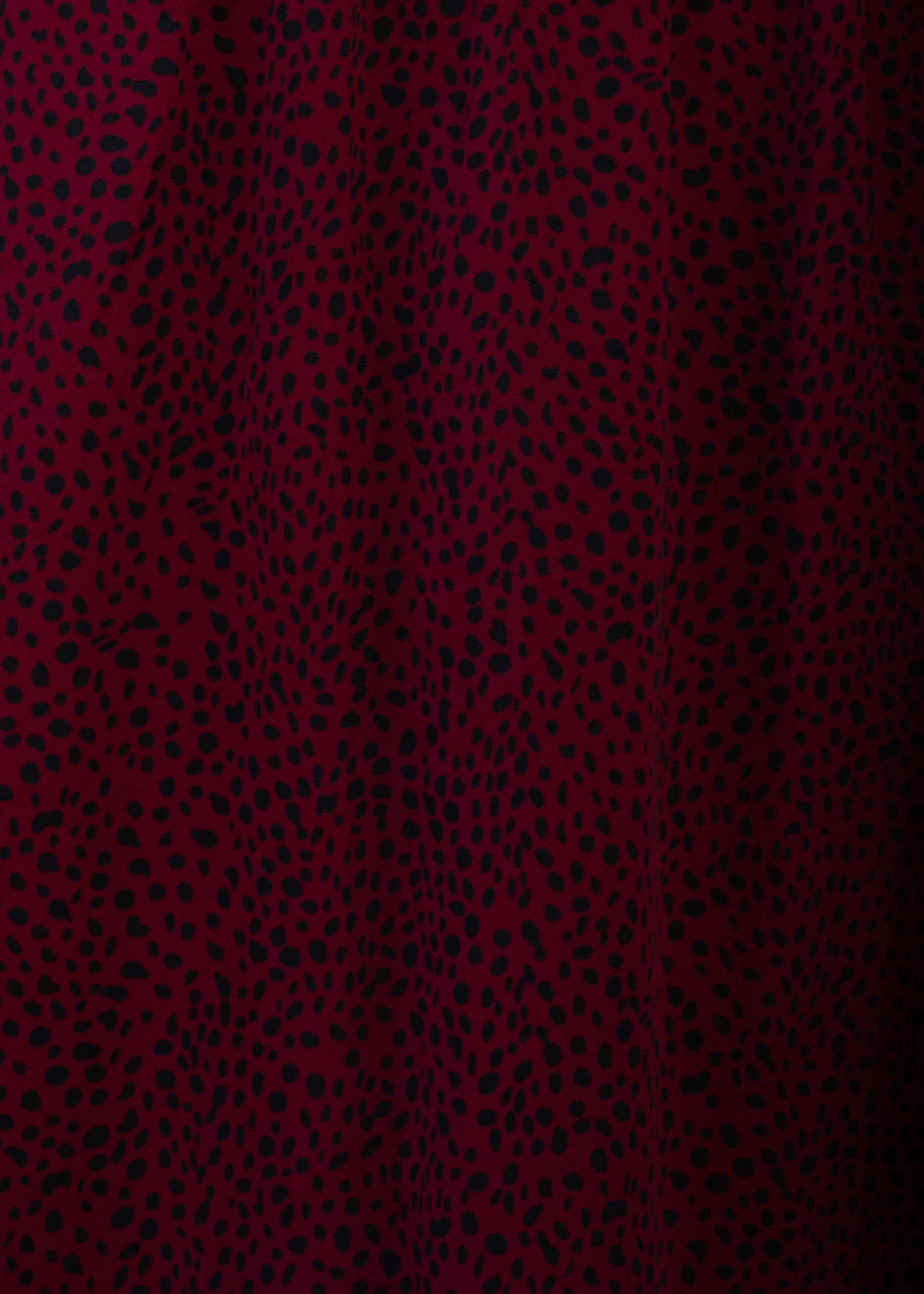 Smoke & Fire Midi Dress - Wine Spot