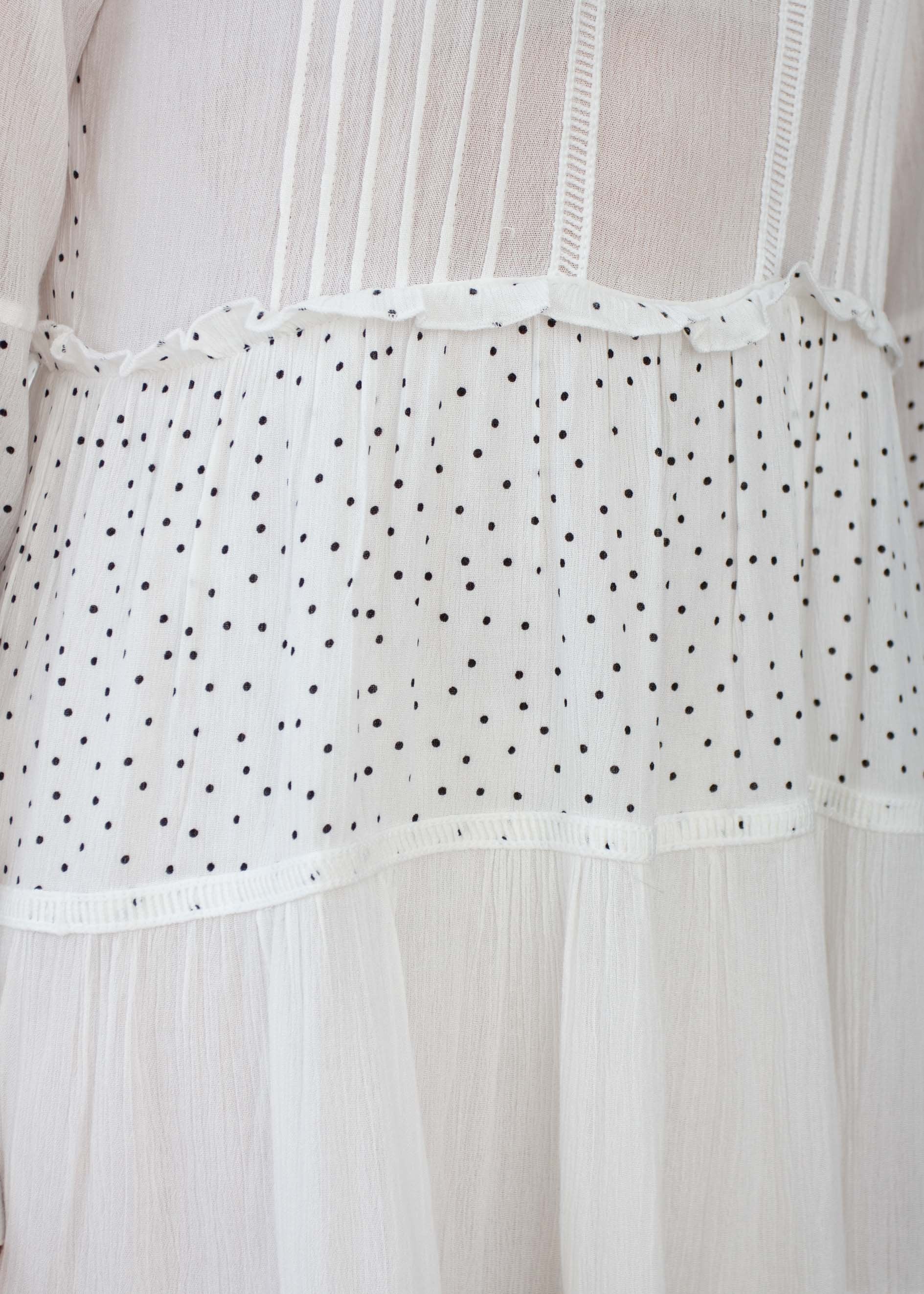 Amalia Tunic Dress - White Spot
