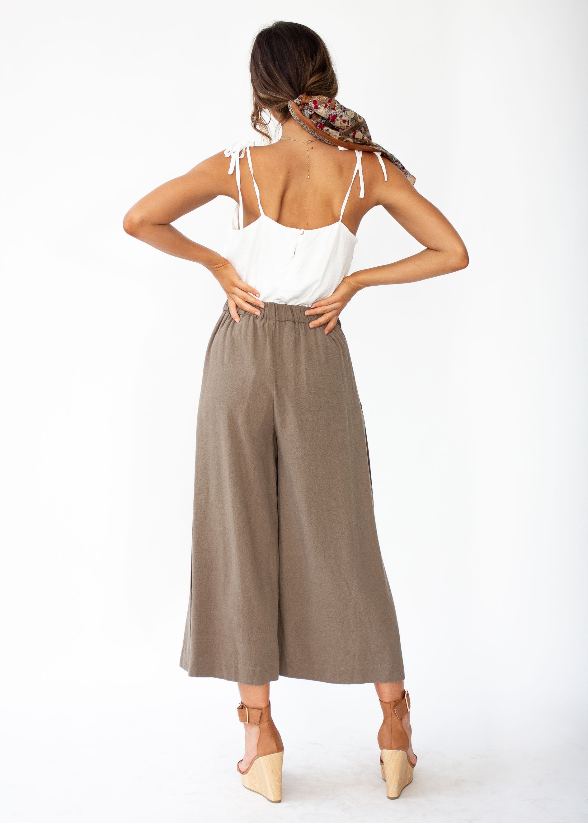 Two Hearts Satin-Look Cami - White