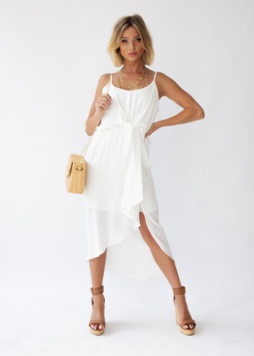 Arietta Midi Dress - White