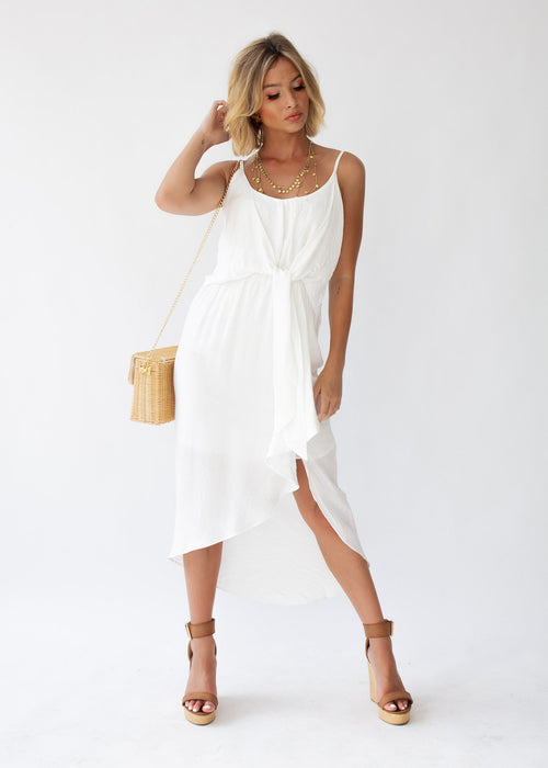 Arietta Midi Dress - White