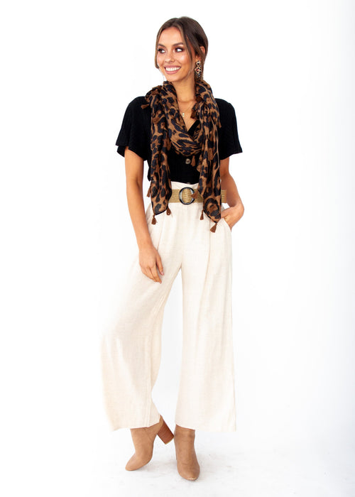 Take Me Scarf - Bronze Leopard Print