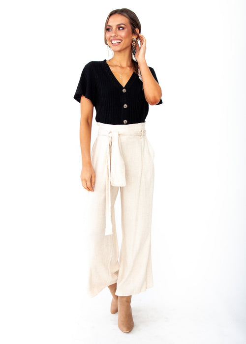 Way Out Linen Pants - Natural