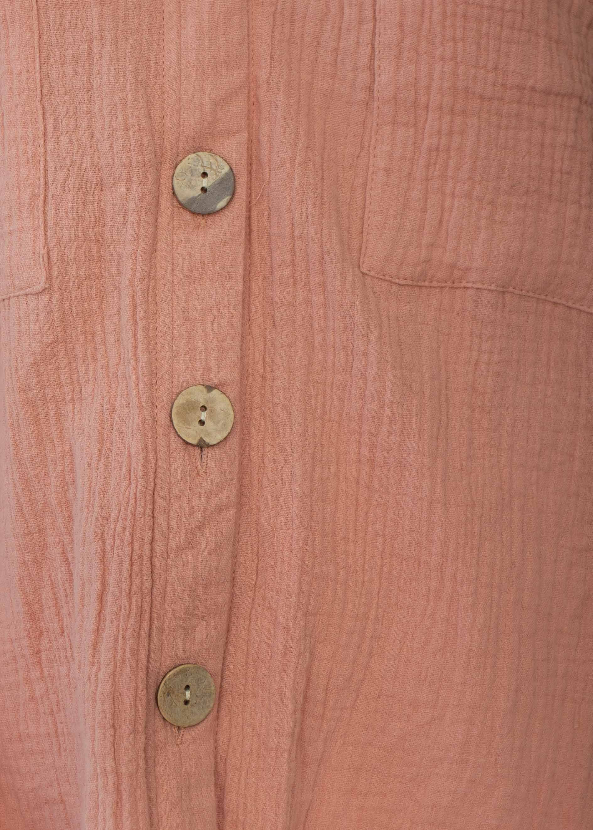 Mine To Keep Cotton Shirt - Blush