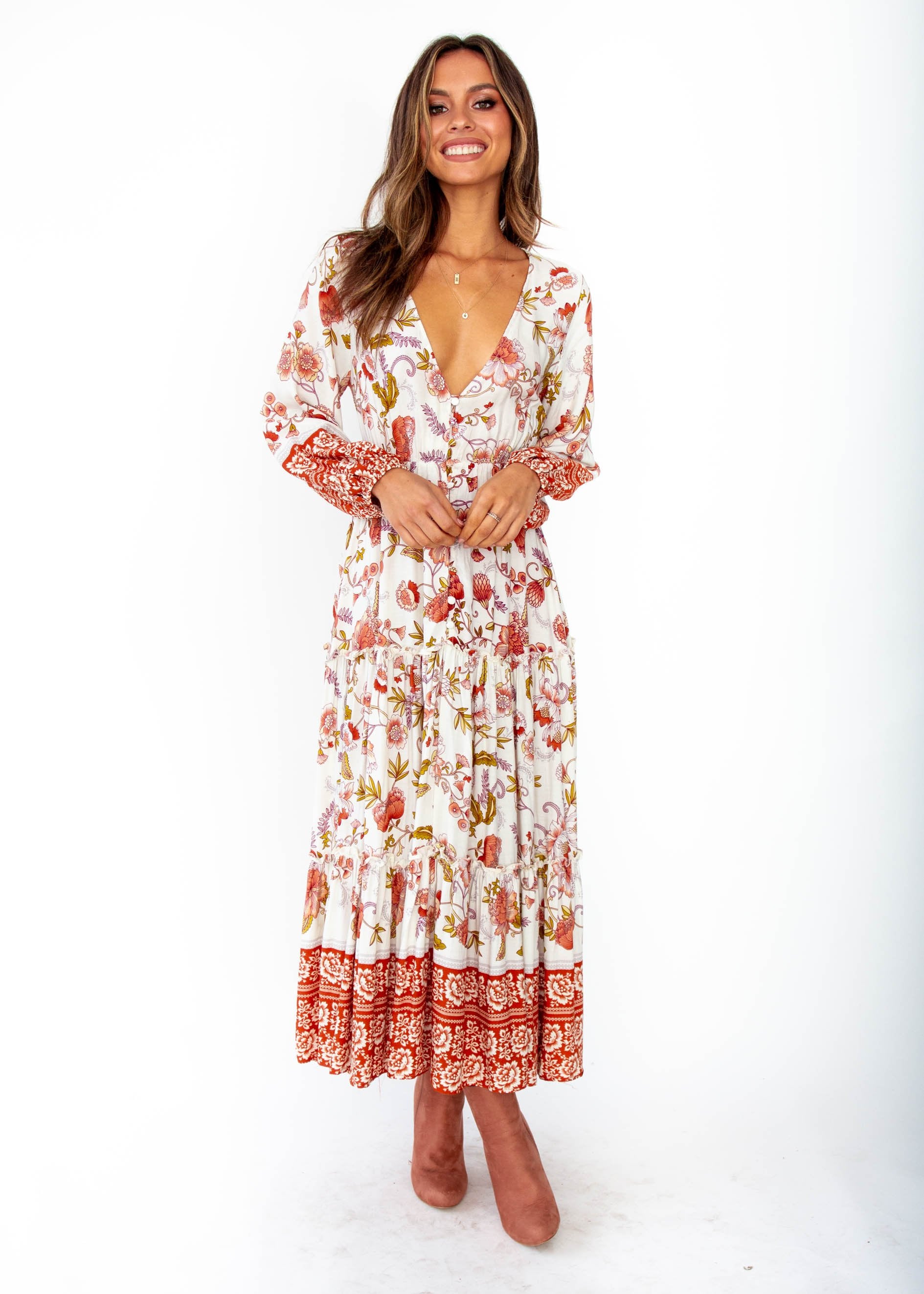 Esplanade Midi Dress - Autumn