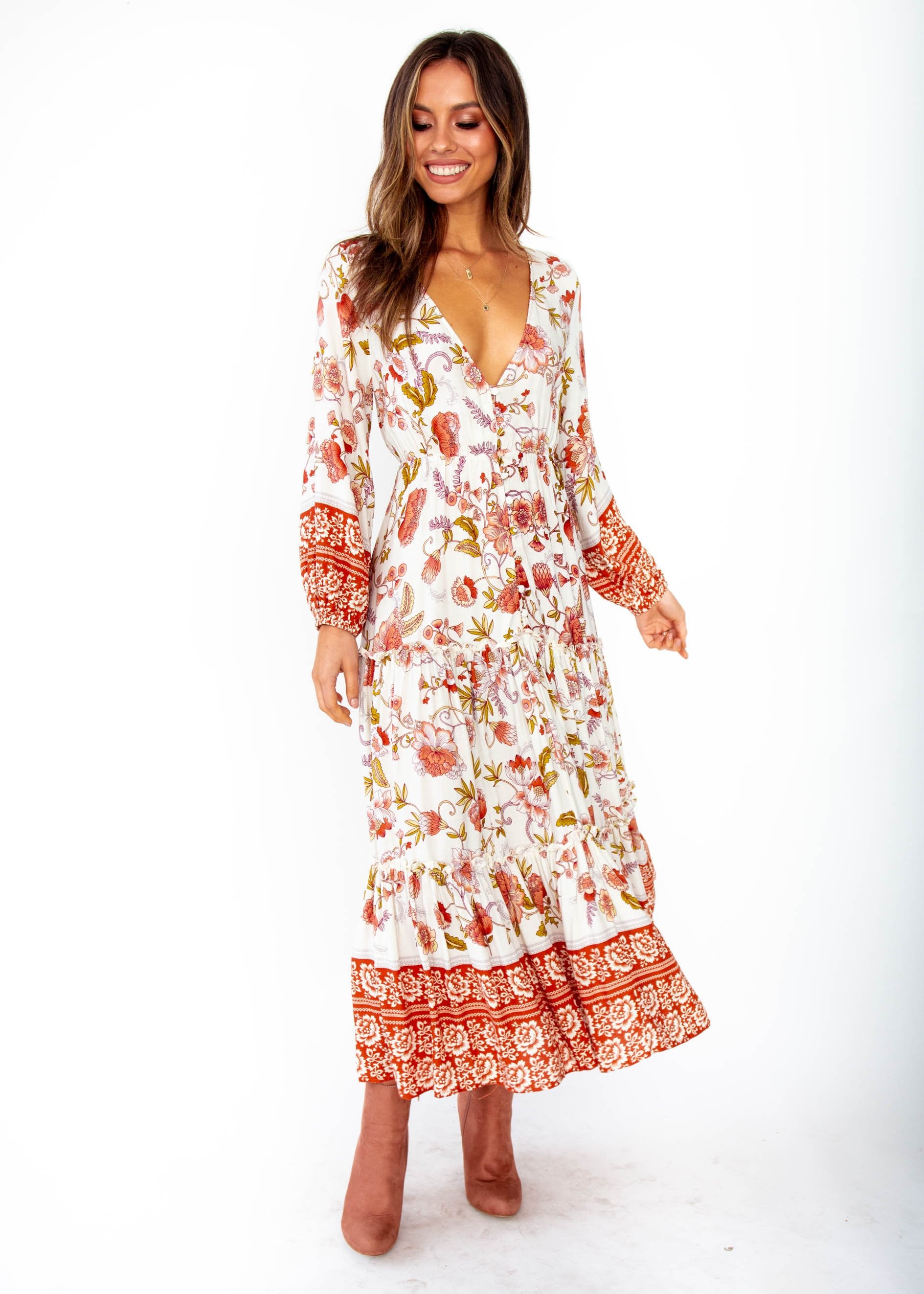 Esplanade Midi Dress - Autumn