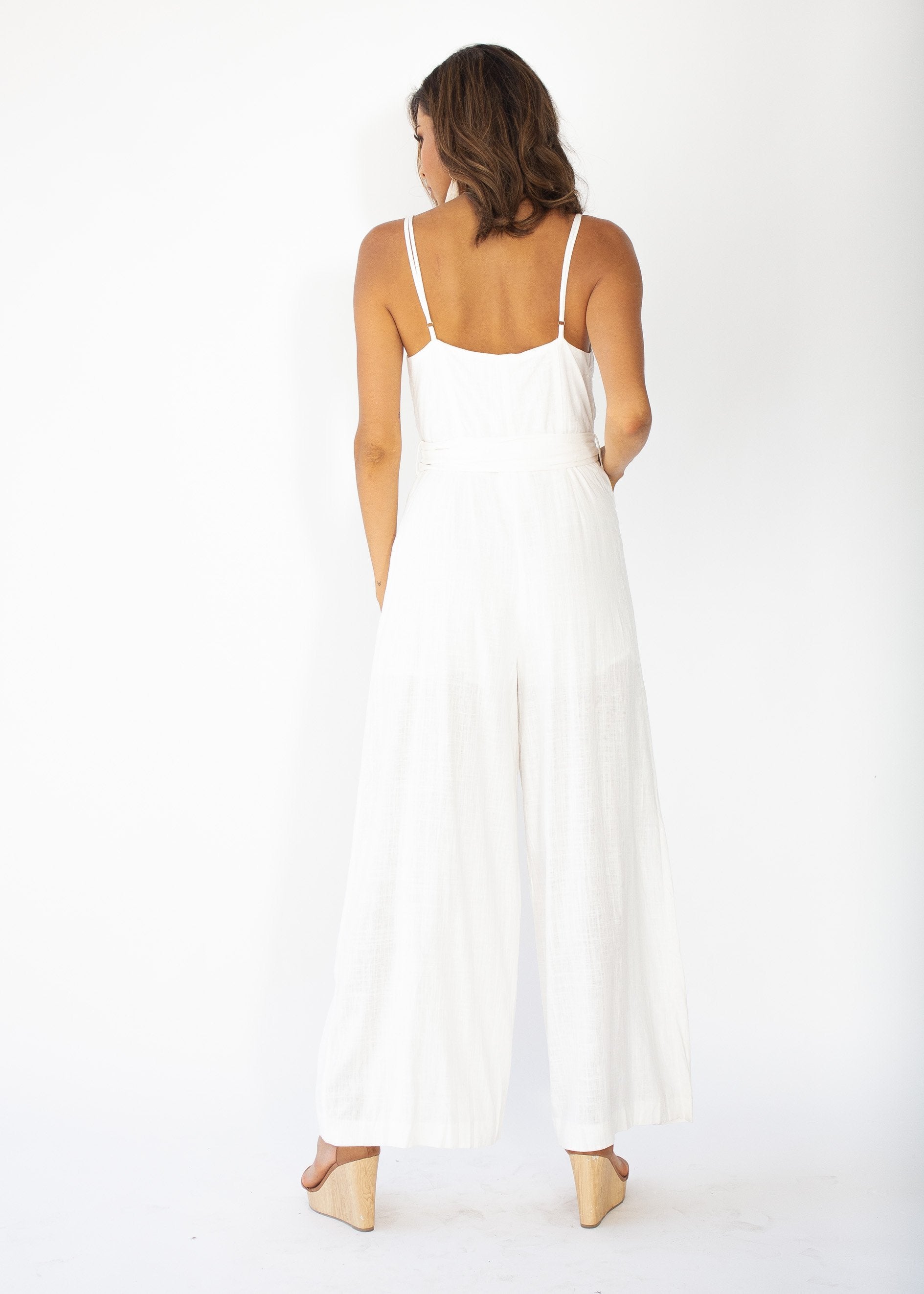 How About Now Pantsuit - White