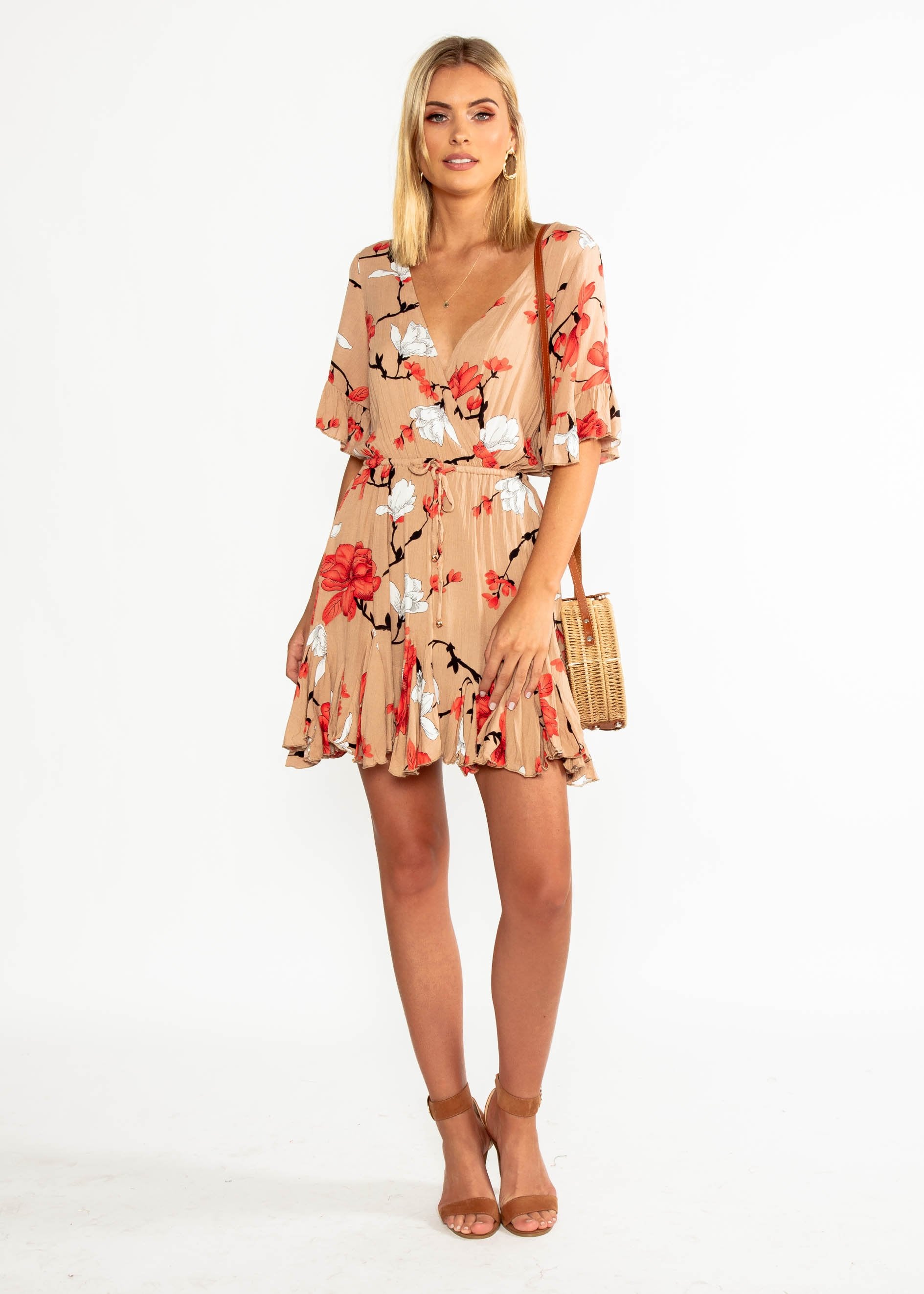 Introducing Me Dress - Mocha Floral
