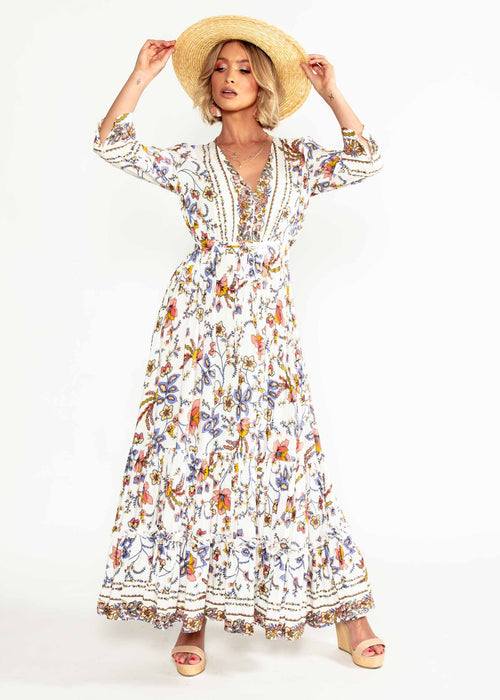 Sassy Maxi Dress - Floral Harvest