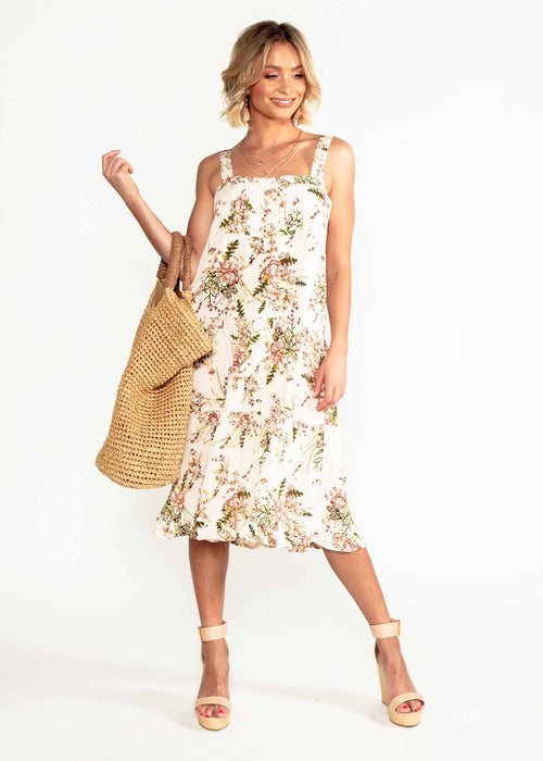 Sweet Life Midi Dress - Nude Splendour
