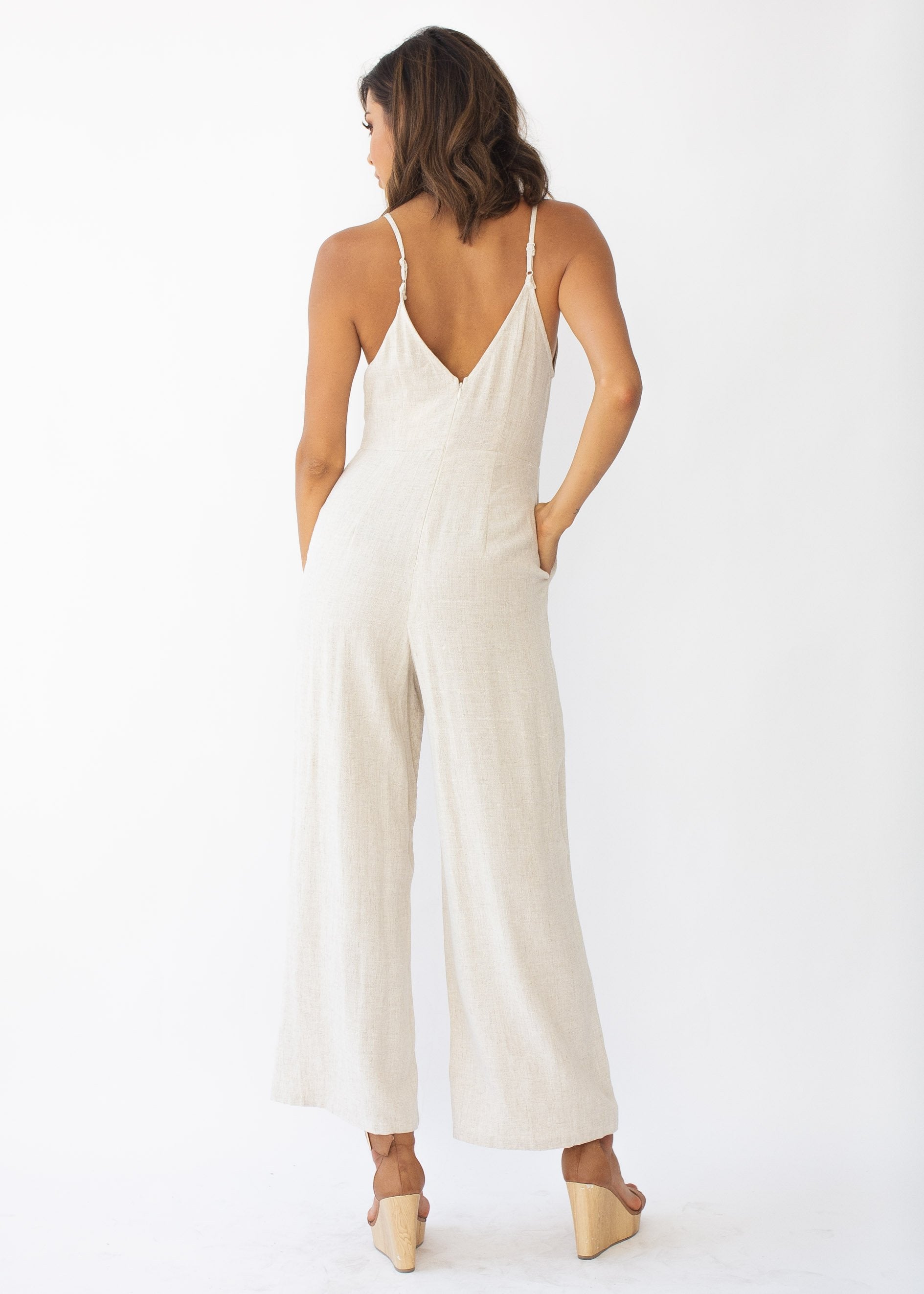 Luana Linen Pantsuit - Natural