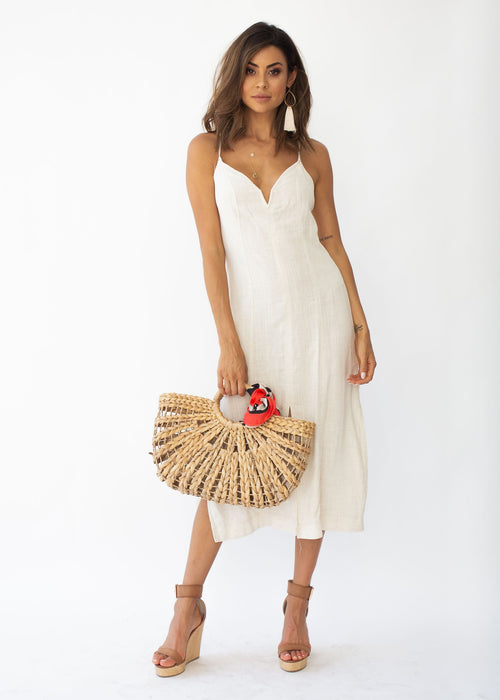 Lilia Midi Dress - Natural