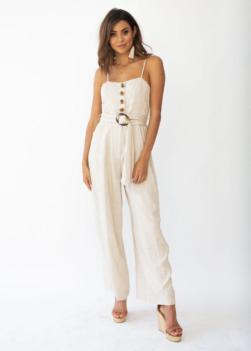How About Now Pantsuit - Natural