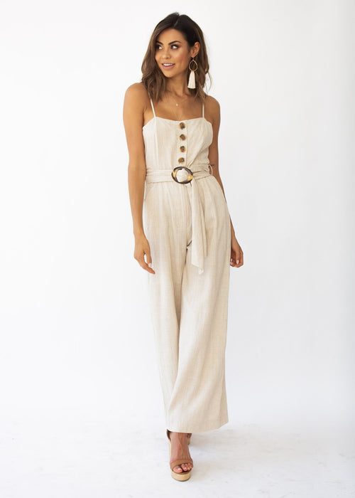 How About Now Pantsuit - Natural