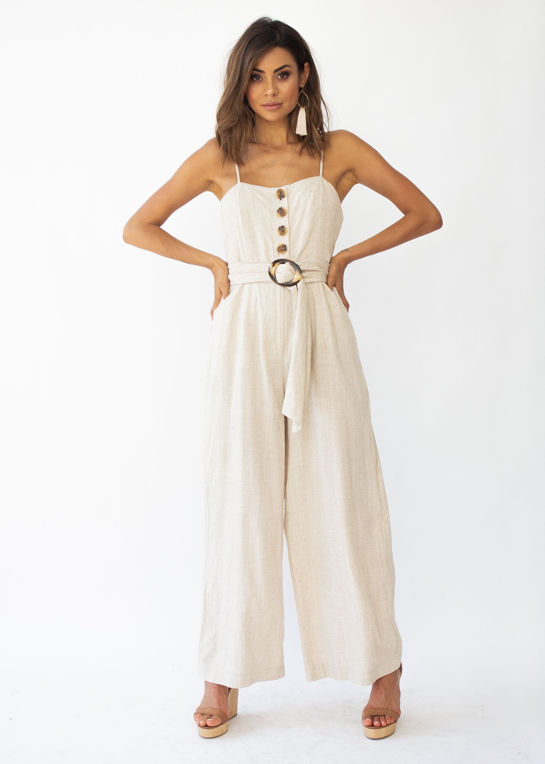How About Now Pantsuit - Natural