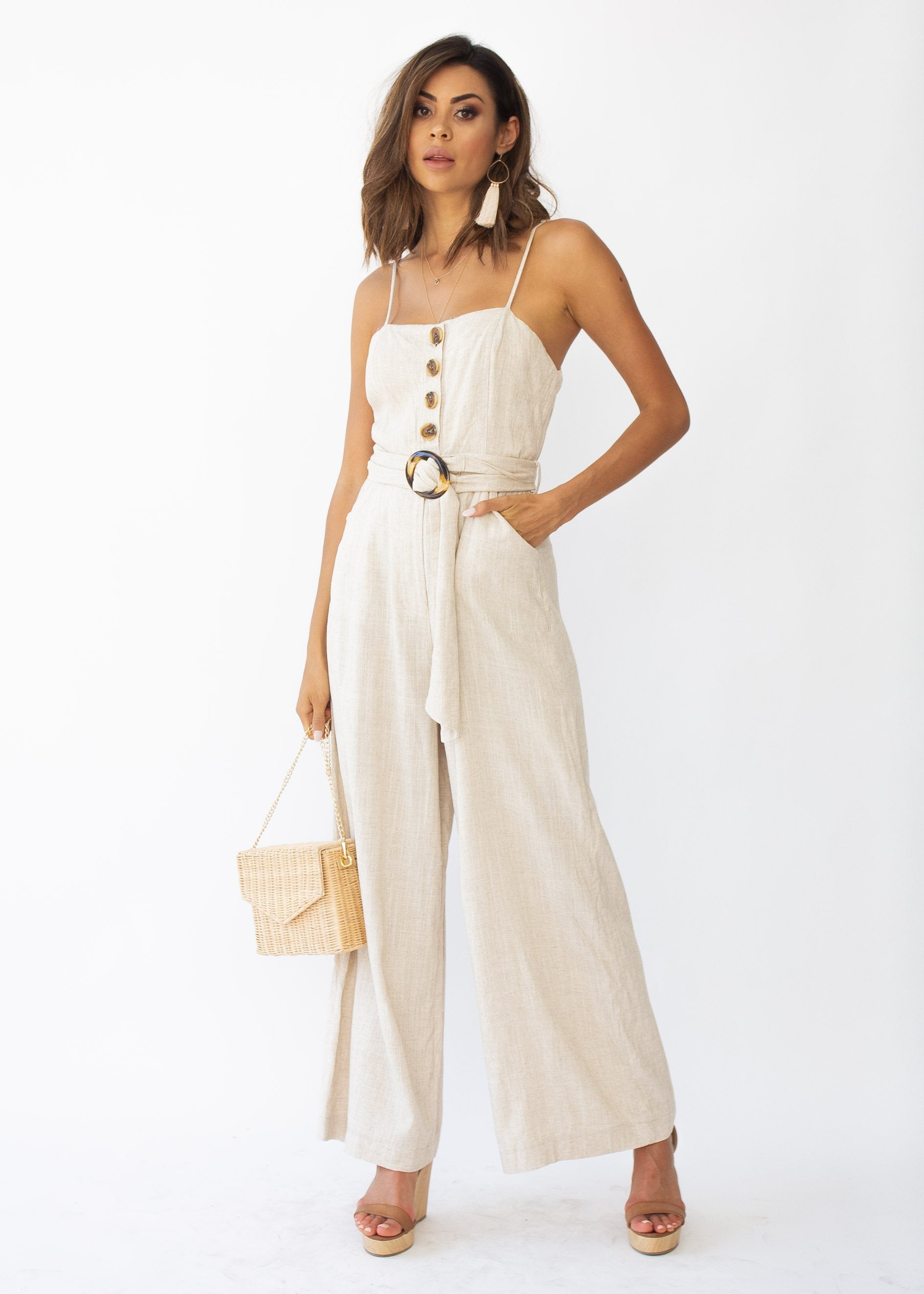 How About Now Pantsuit - Natural