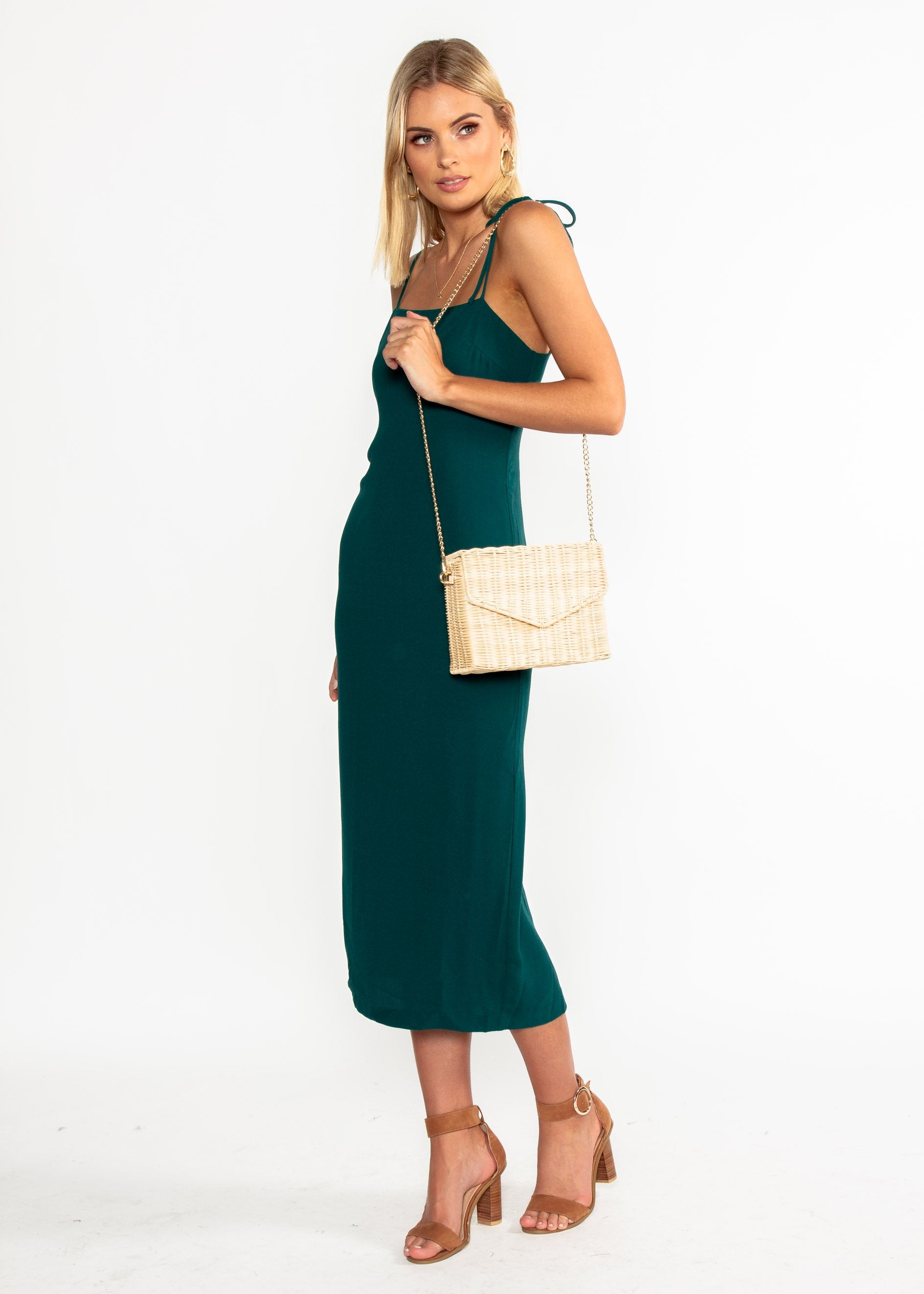 Best Mistake Midi Dress - Emerald