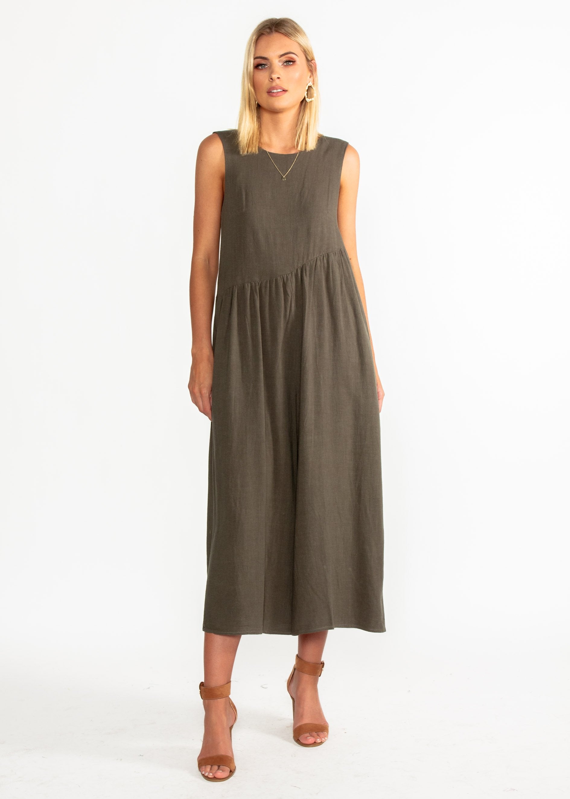 Free Living Pantsuit - Khaki