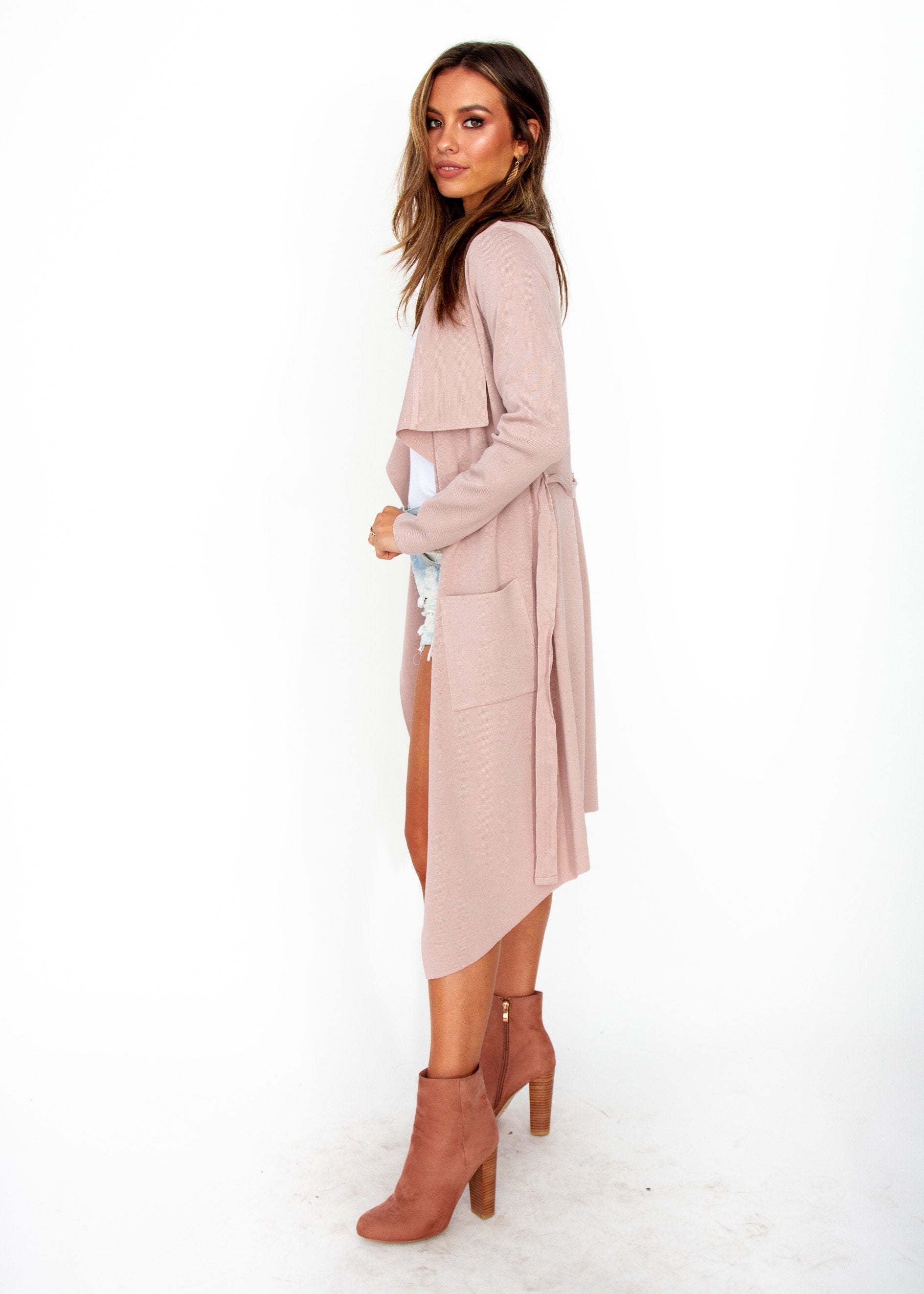 Nights Like This Knit Jacket - Dusty Blush