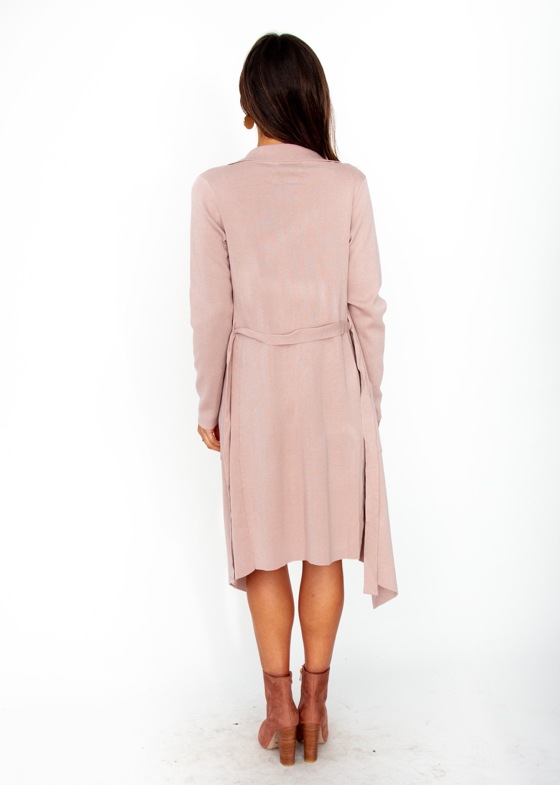 Nights Like This Knit Jacket - Dusty Blush