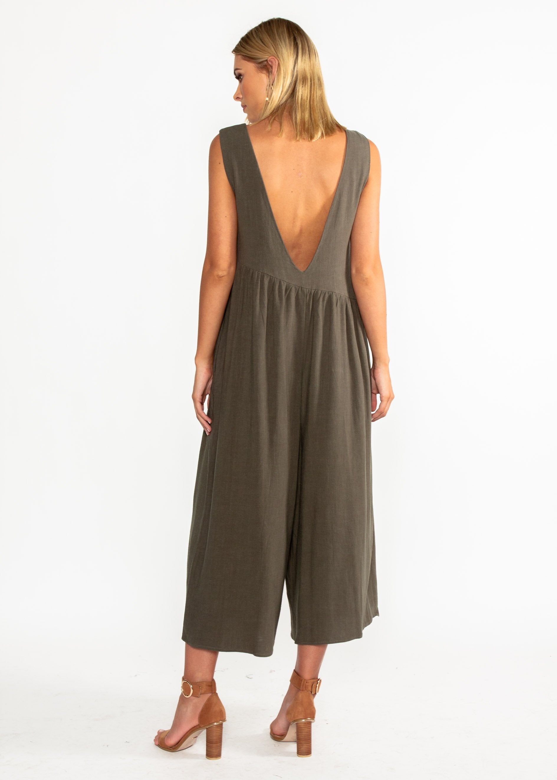 Free Living Pantsuit - Khaki