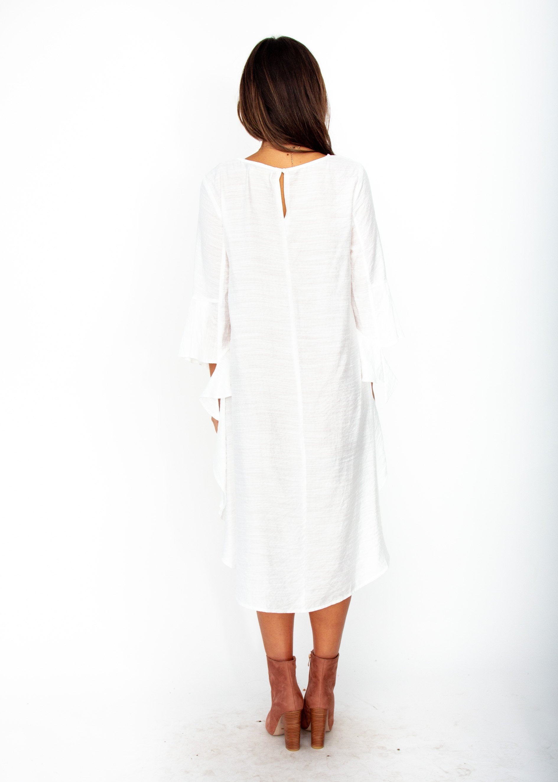 Satyana Hi-Lo Blouse - White