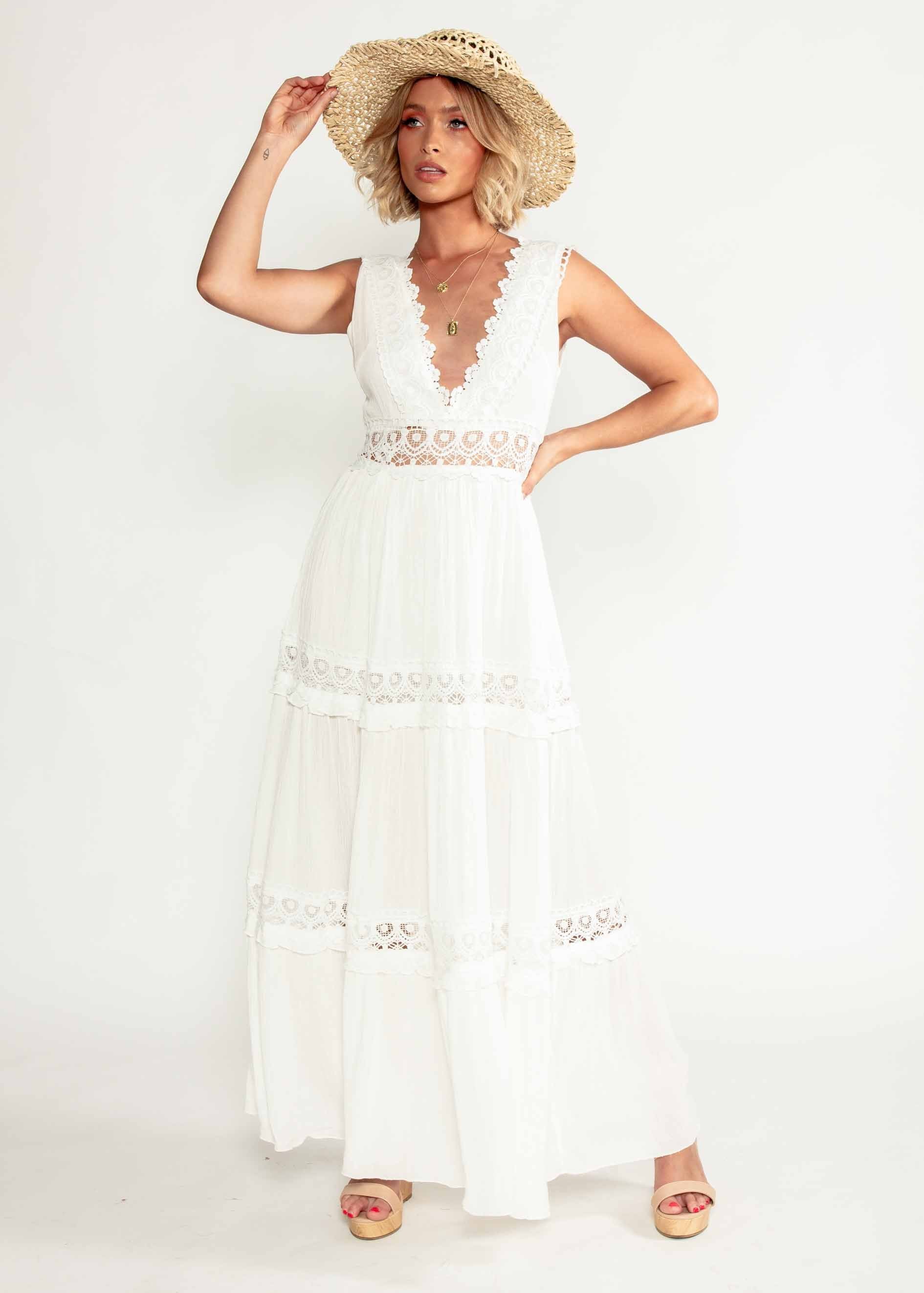 Zion Maxi Dress - White