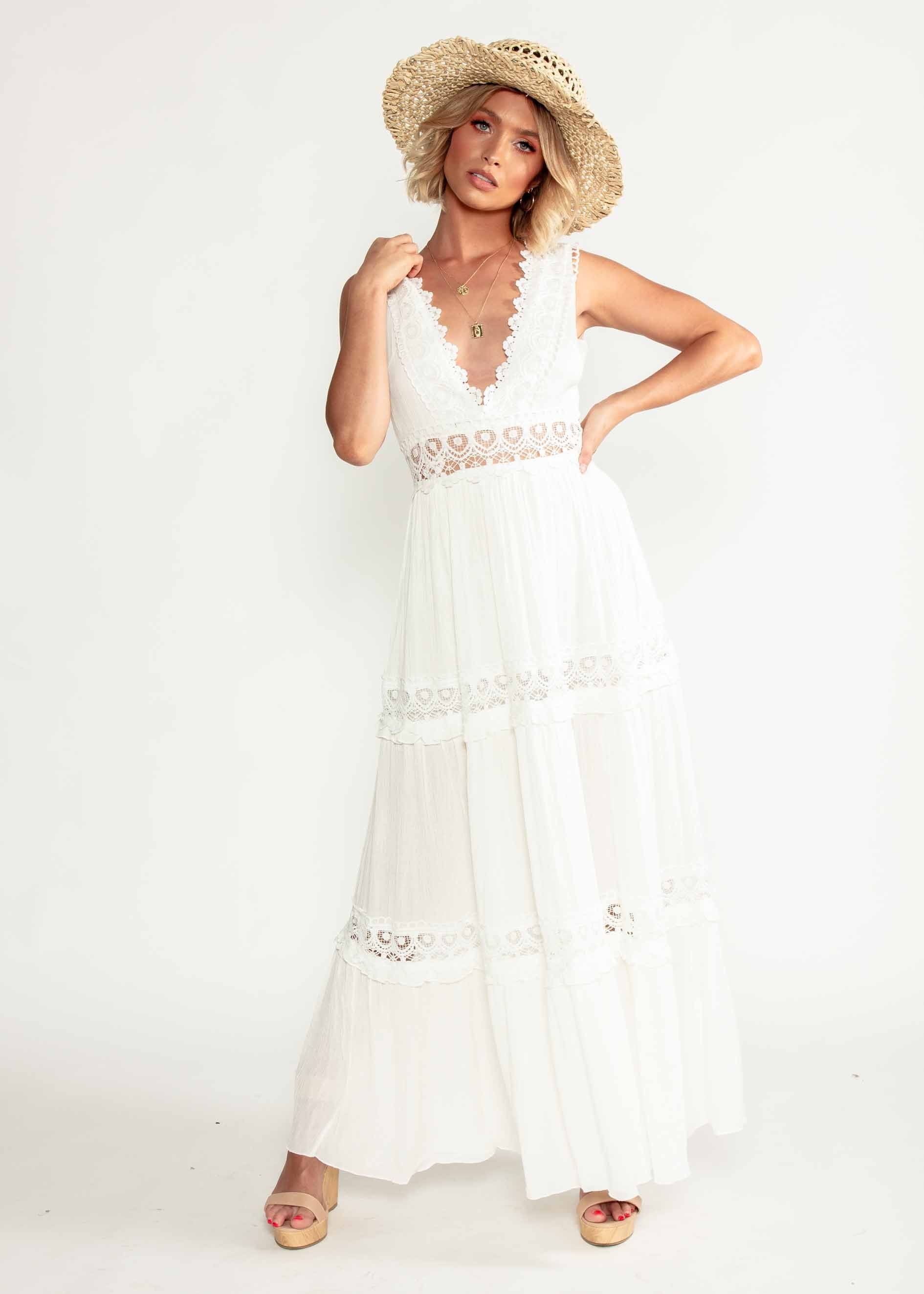 Zion Maxi Dress - White