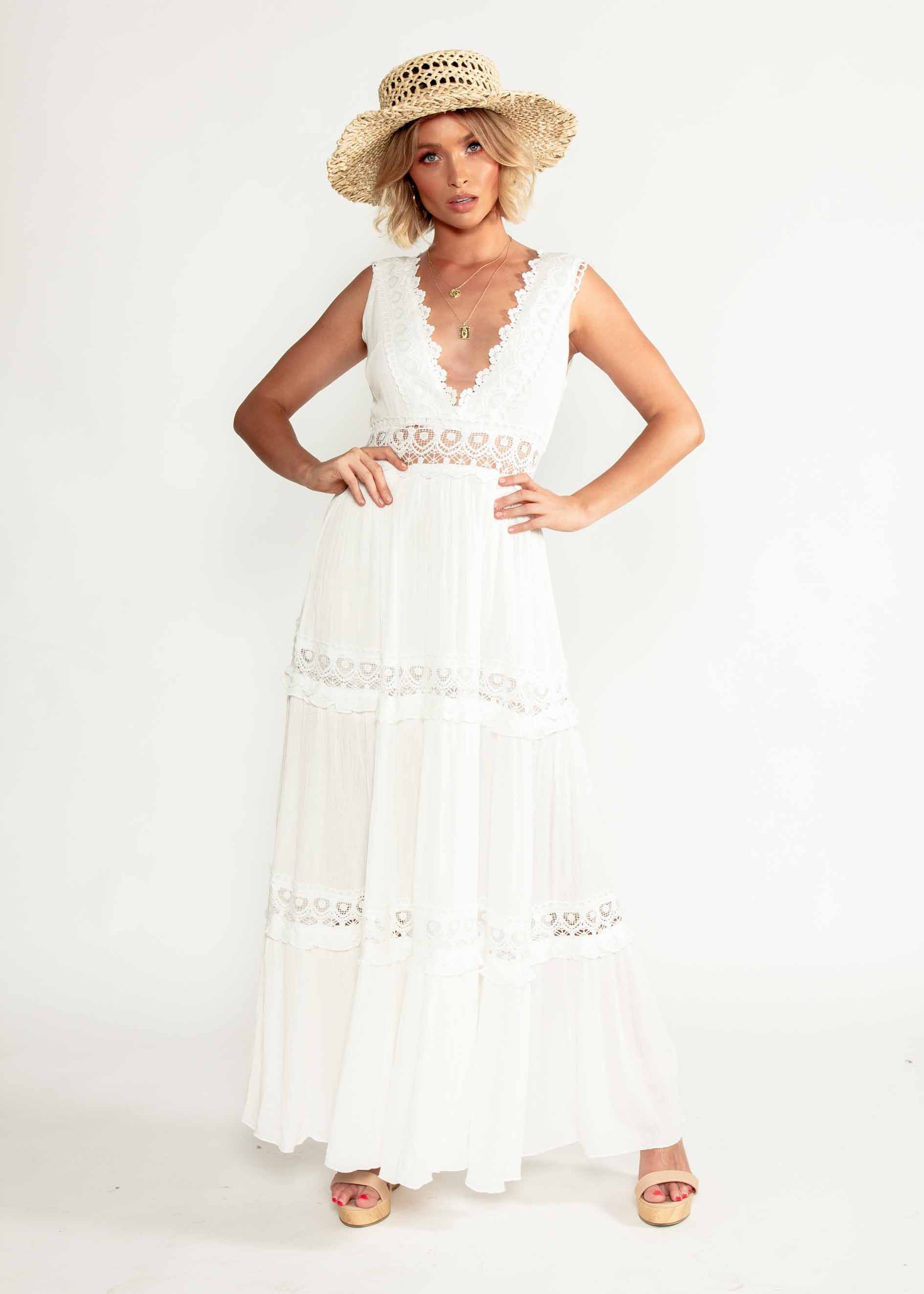 Zion Maxi Dress - White