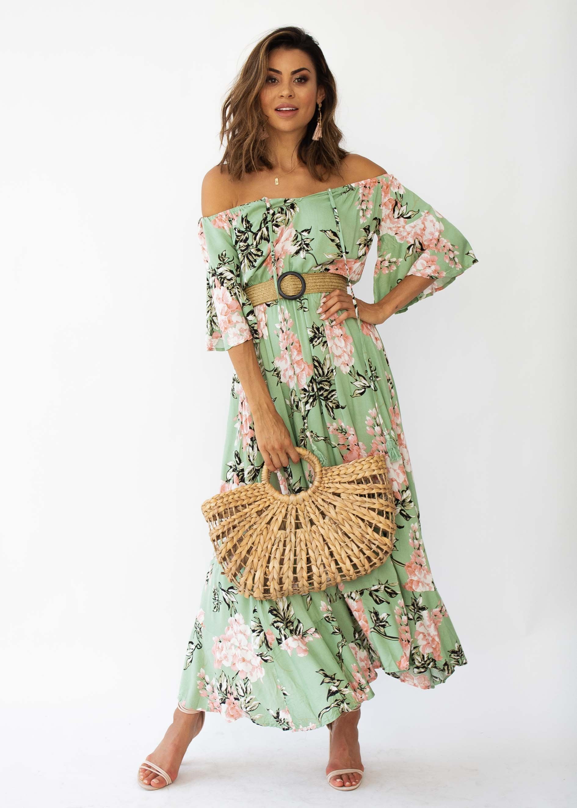 Milla Maxi Dress - Sage Floral