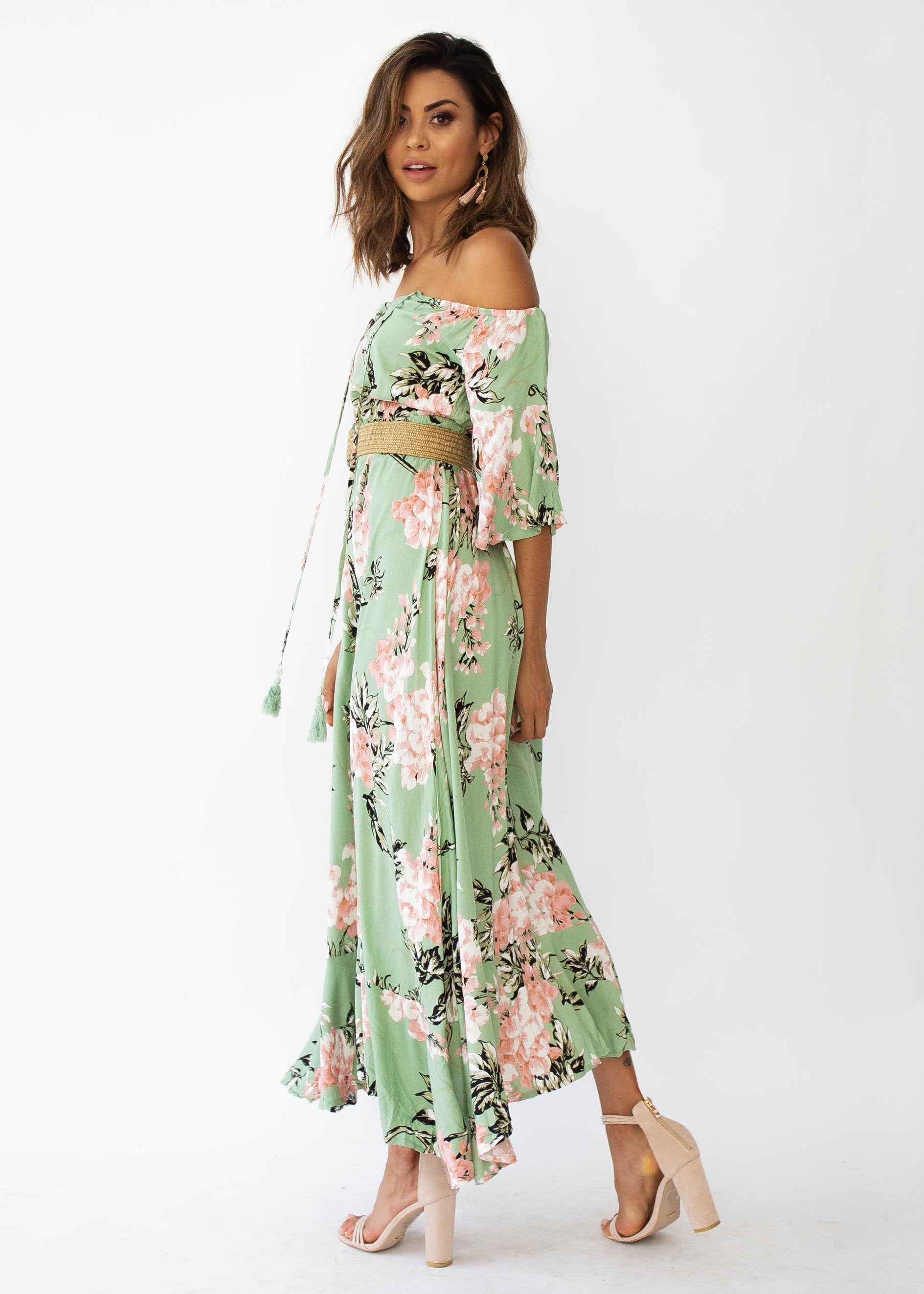 Milla Maxi Dress - Sage Floral