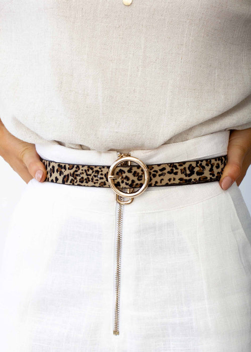 Women's Alora waist Belt - Leopard