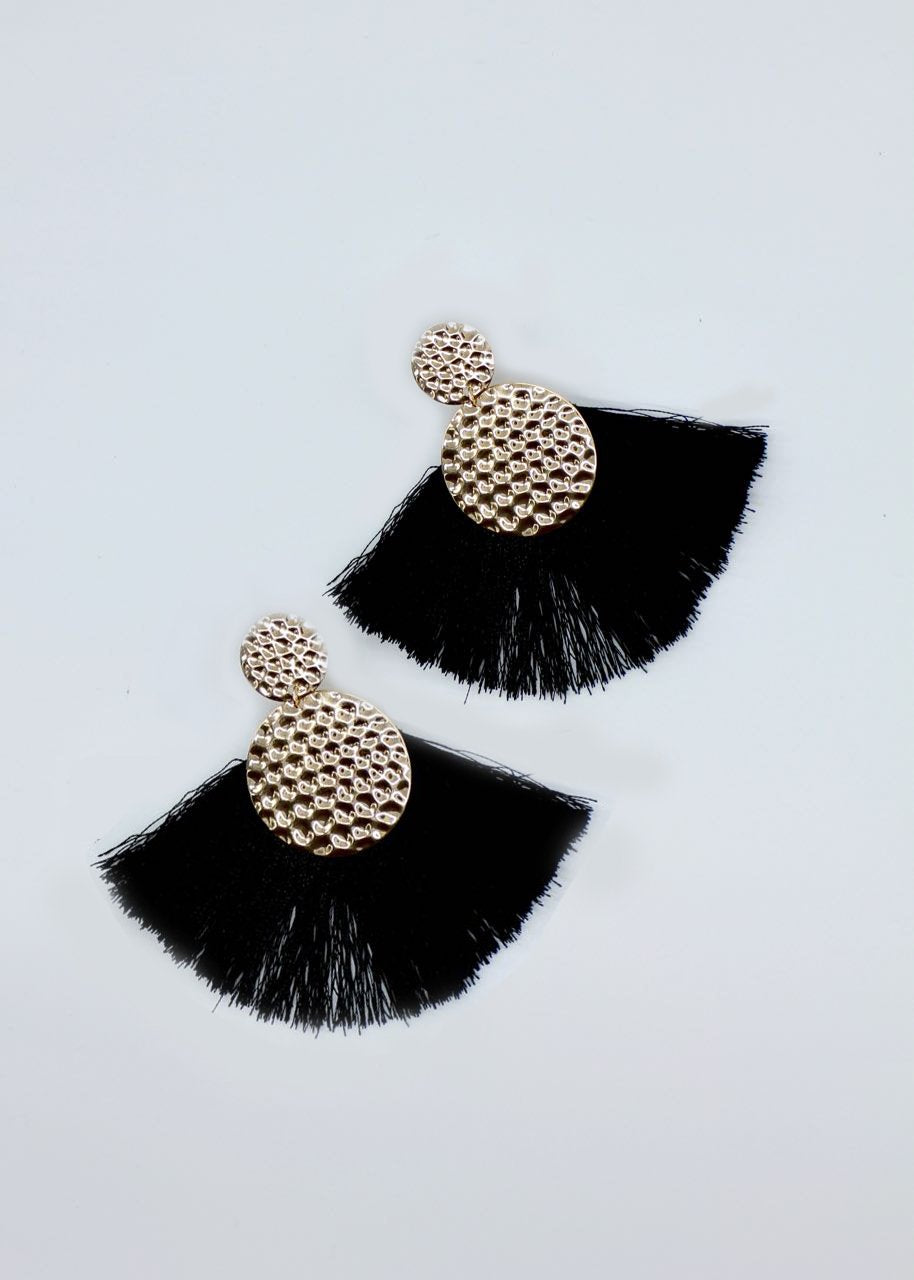 Poppy Earrings - Black