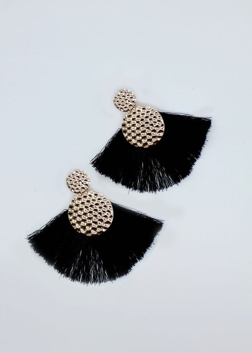 Poppy Earrings - Black