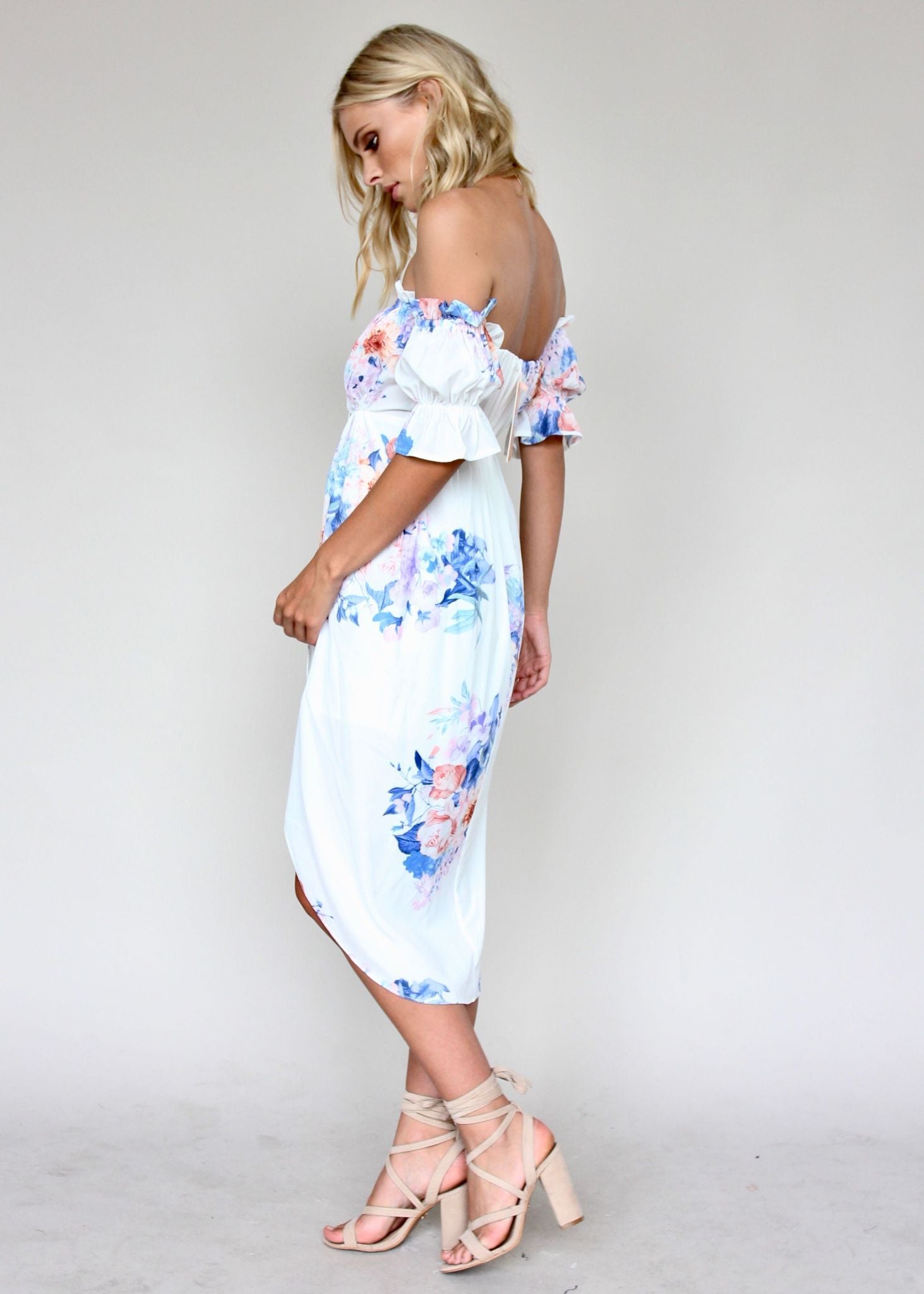 Kiss & Tell Midi Dress - Lavender Springs