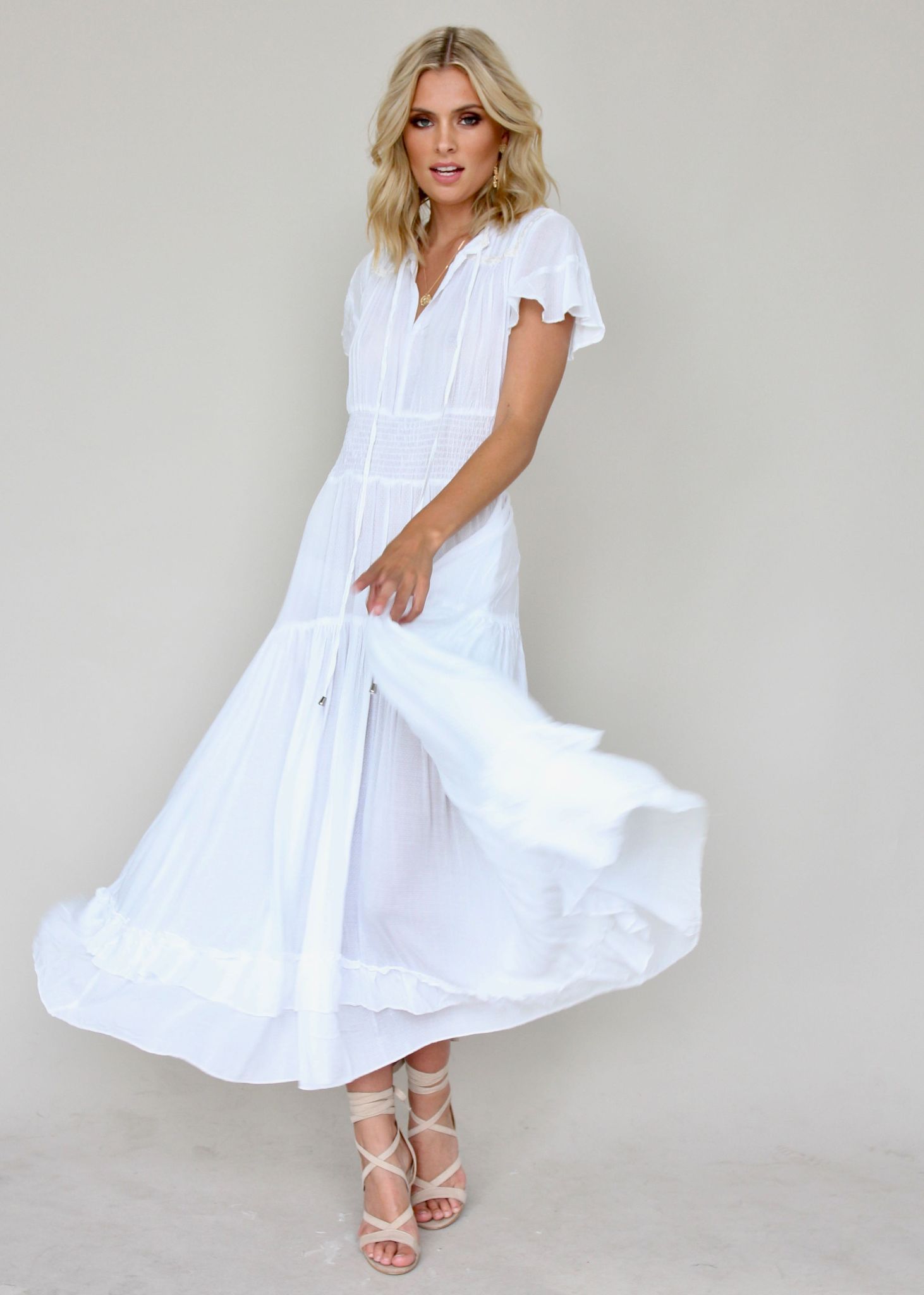 Artemis Maxi Dress - White