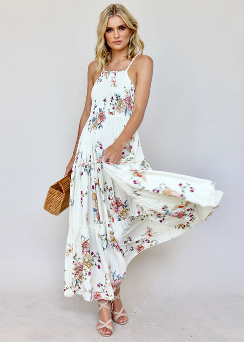 Adriana Maxi Dress - Flamingo Dancing