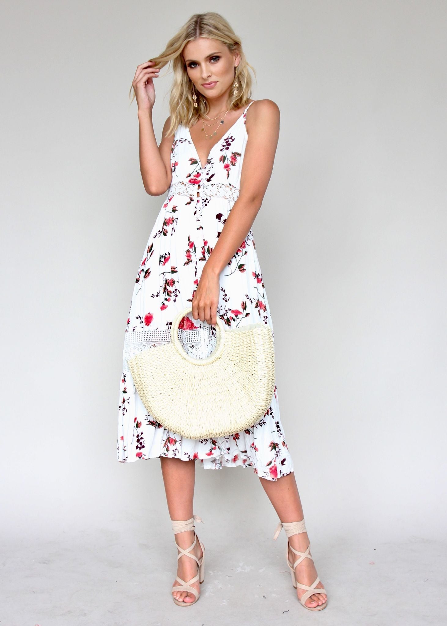 About The Weekend Midi Dress - Aster