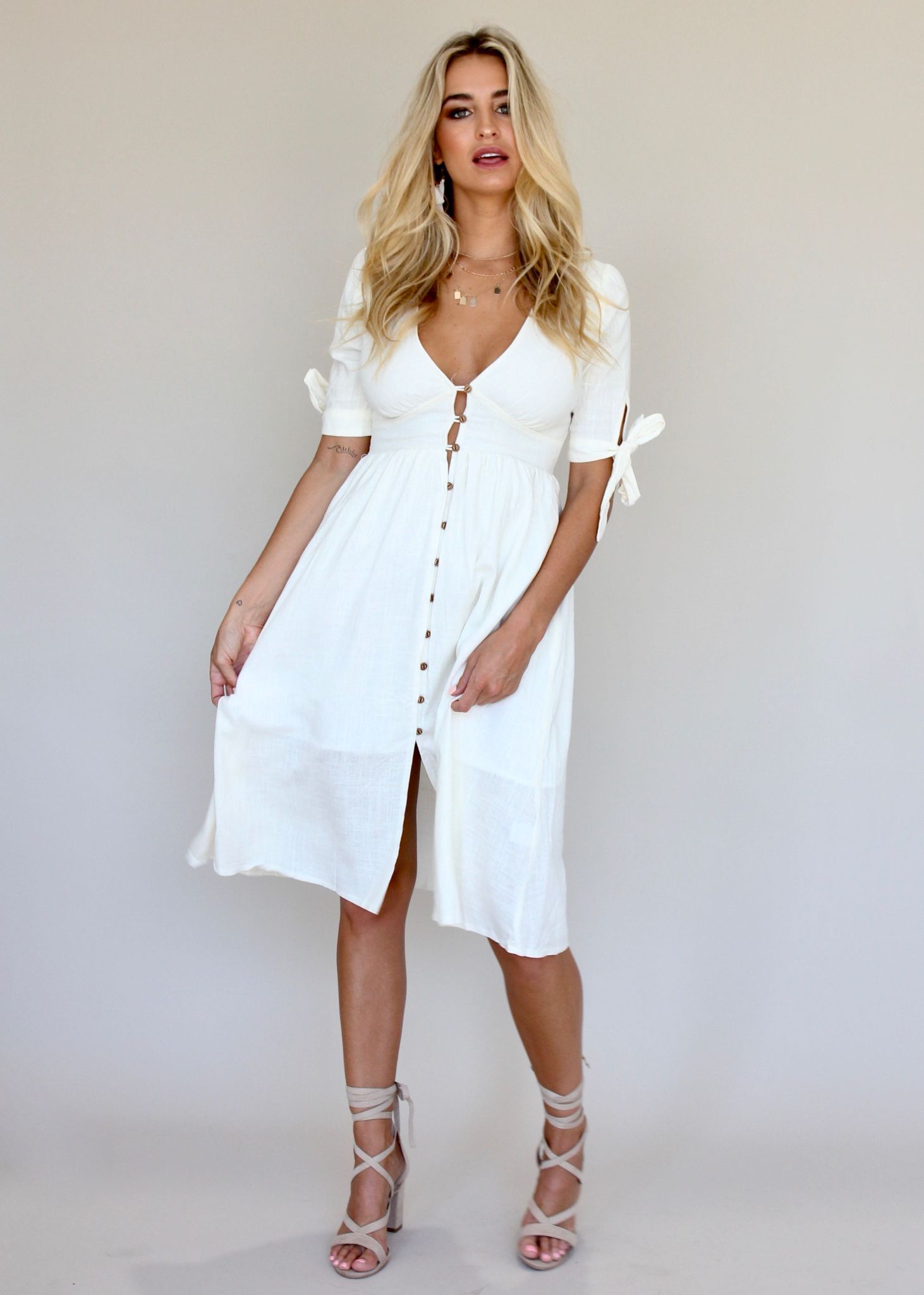 Future Forever Midi Dress - White