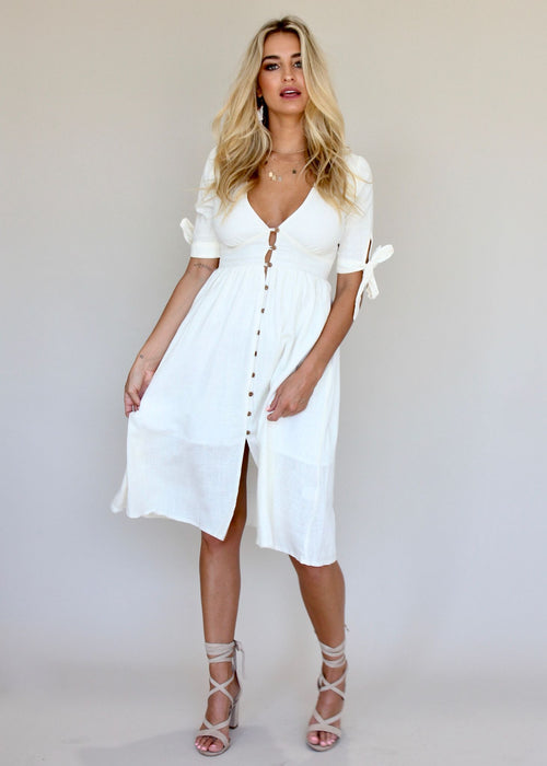 Future Forever Midi Dress - White
