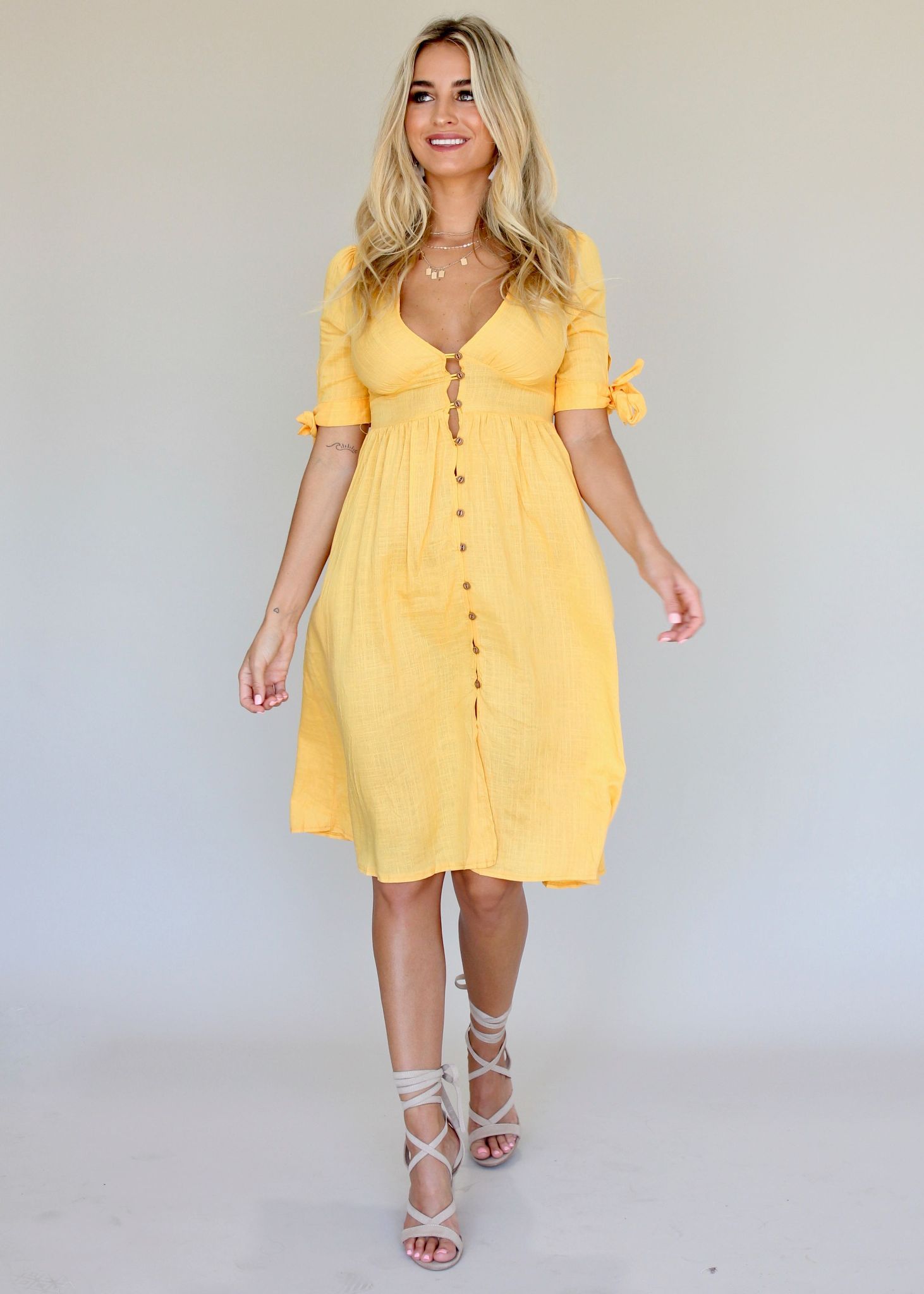 Future Forever Midi Dress - Sun