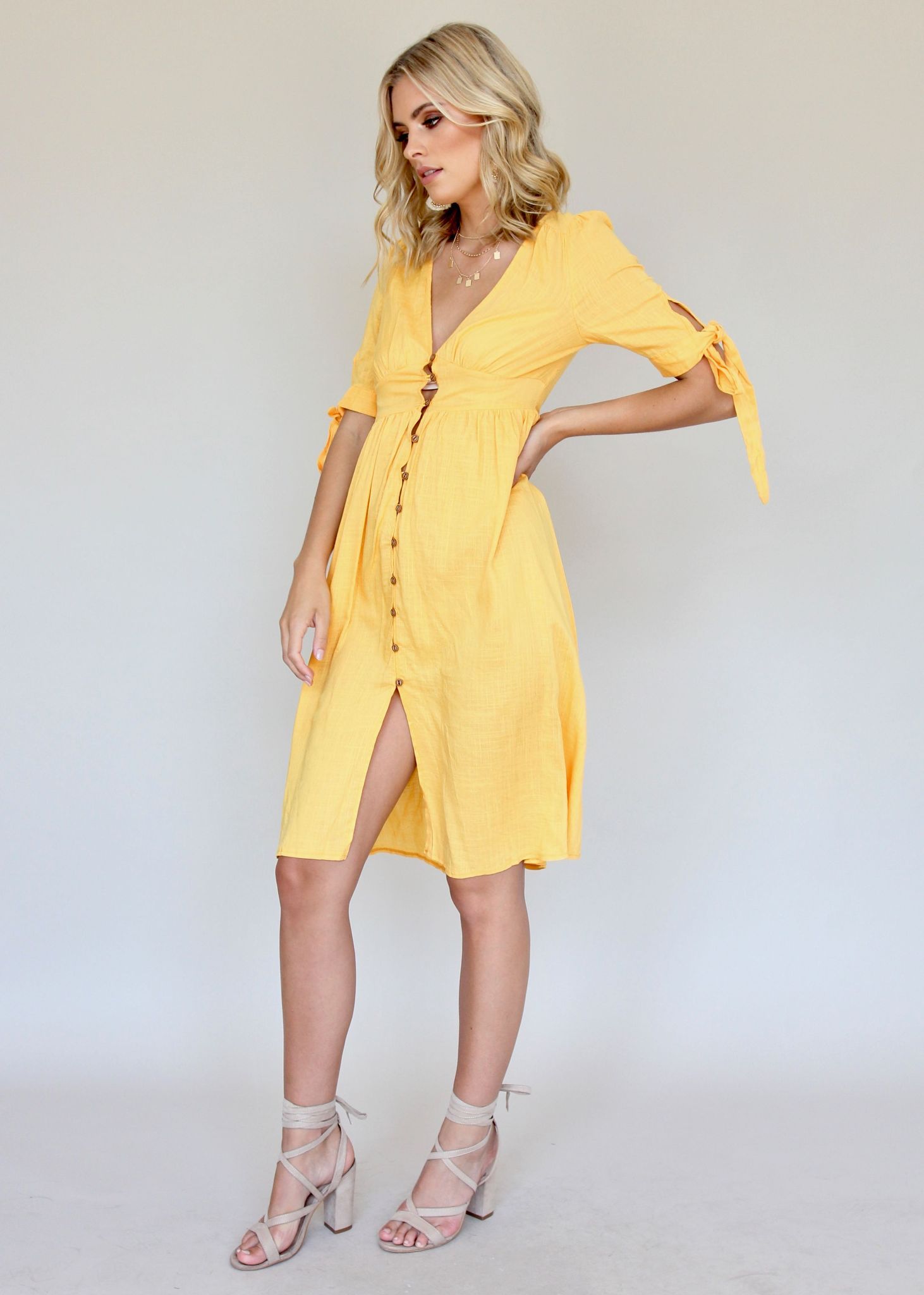 Future Forever Midi Dress - Sun