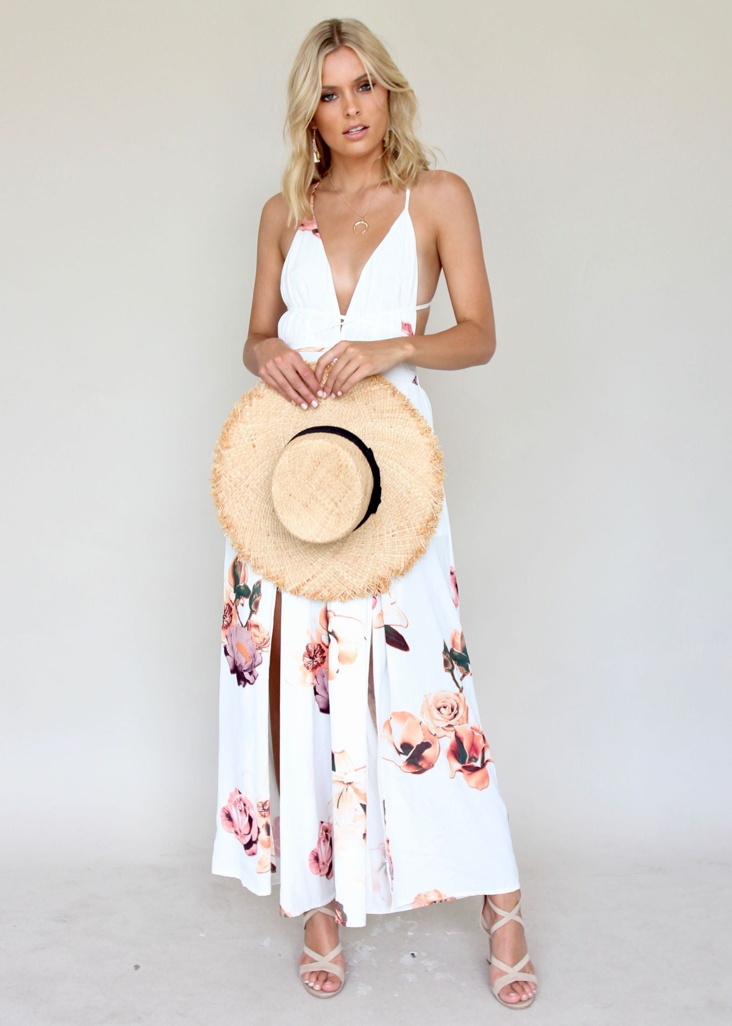 Lost In The Sun Pantsuit - Roses