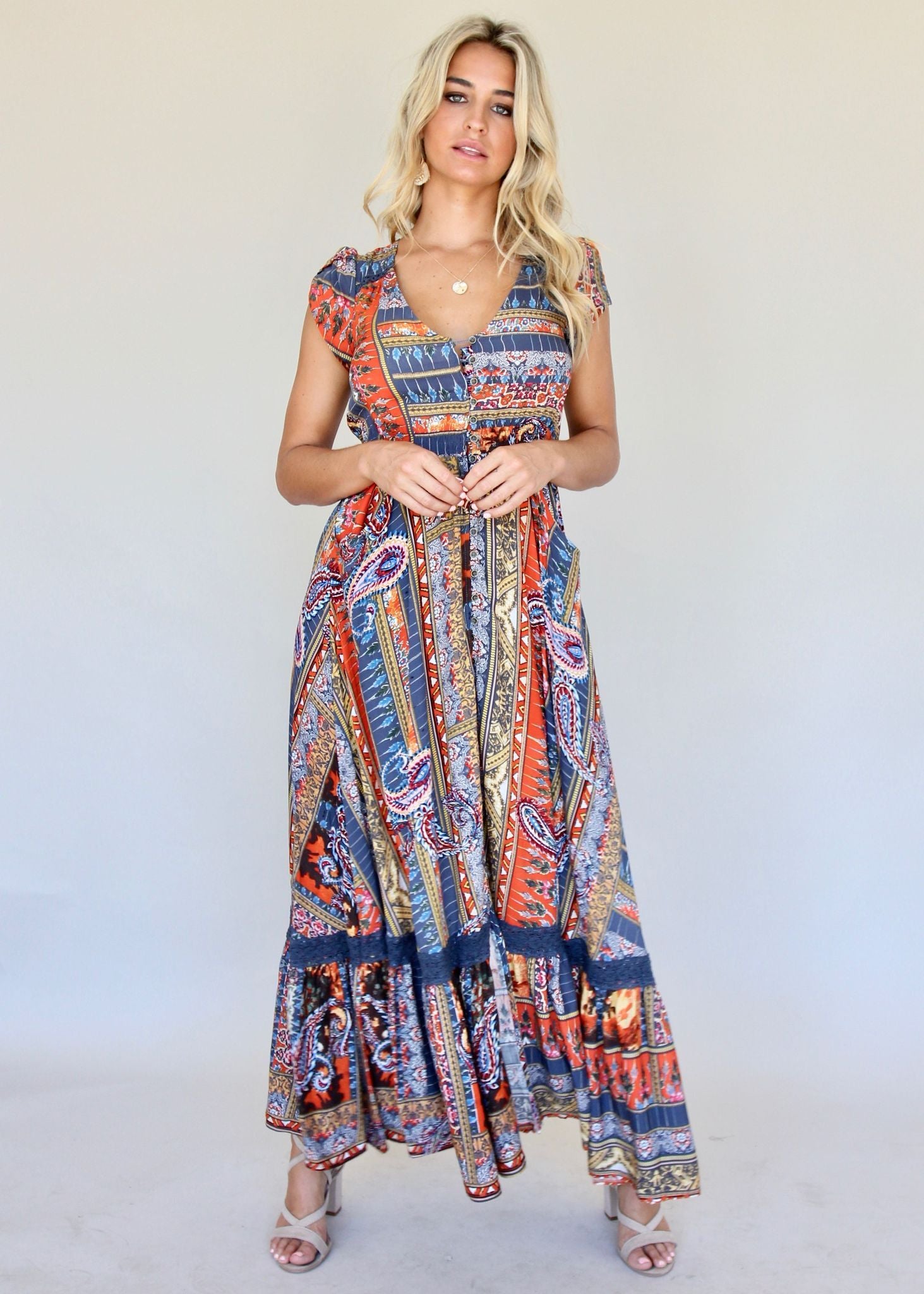 Carmen Maxi Dress - La Dolce Vita