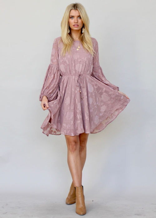 Rosita Swing Dress - Mauve