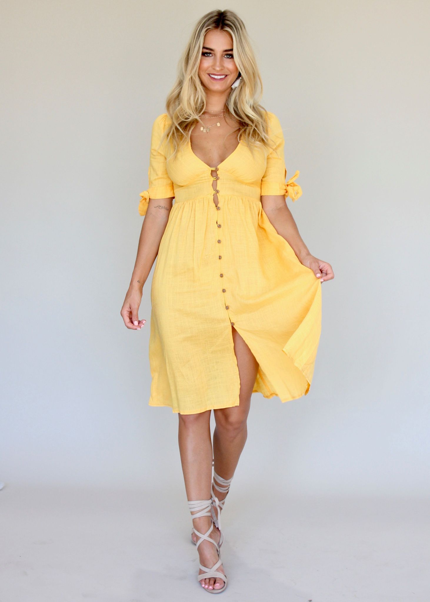 Future Forever Midi Dress - Sun