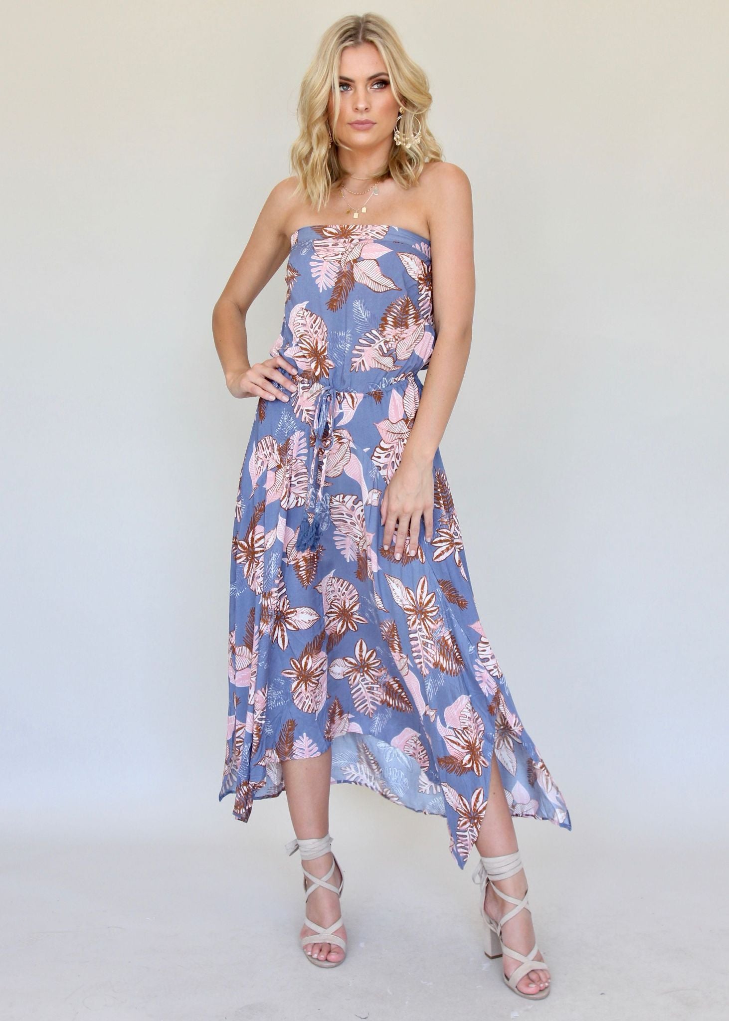 New Freedom Strapless Maxi Dress - Bermuda
