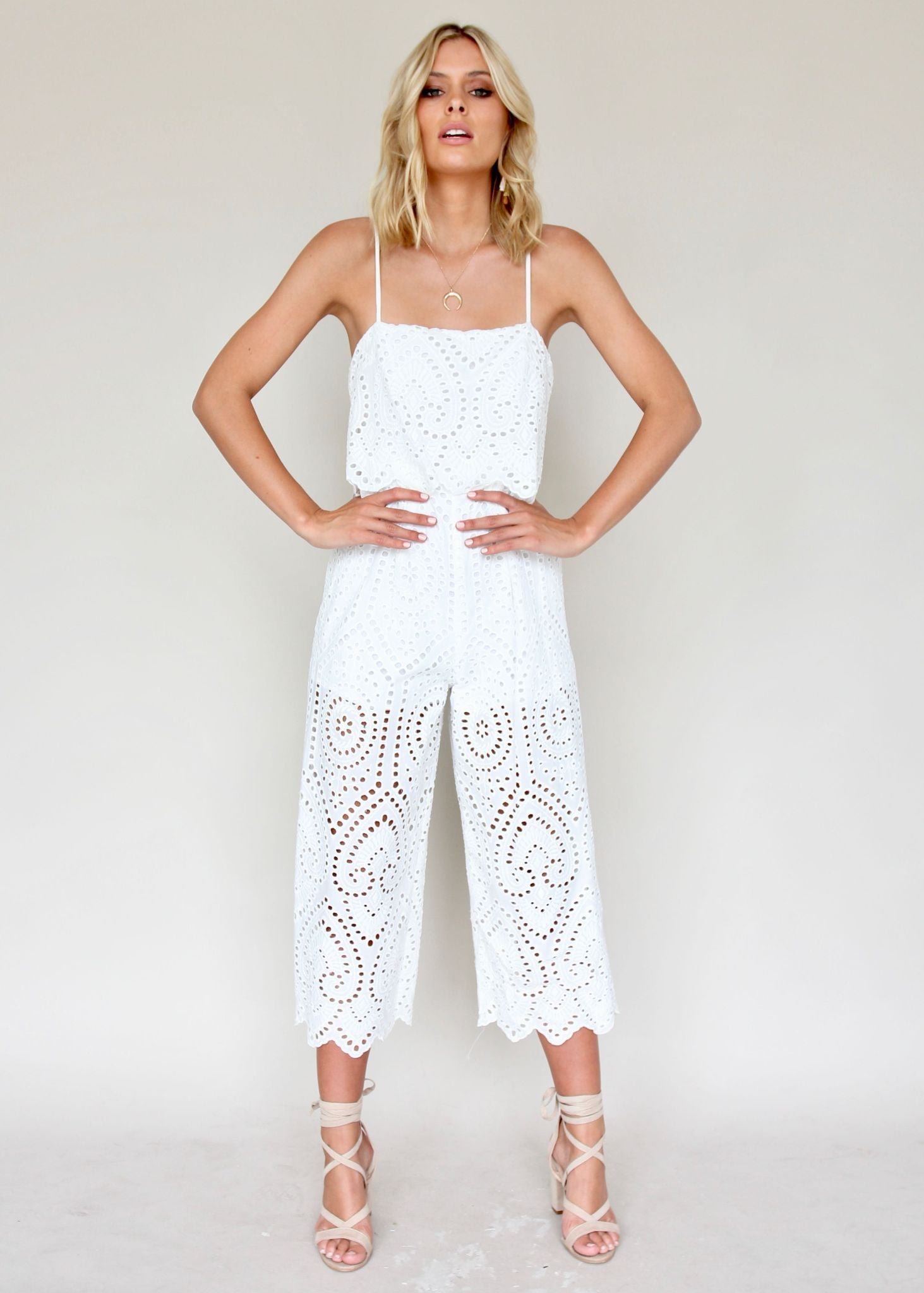 Change Of Heart Pantsuit - White
