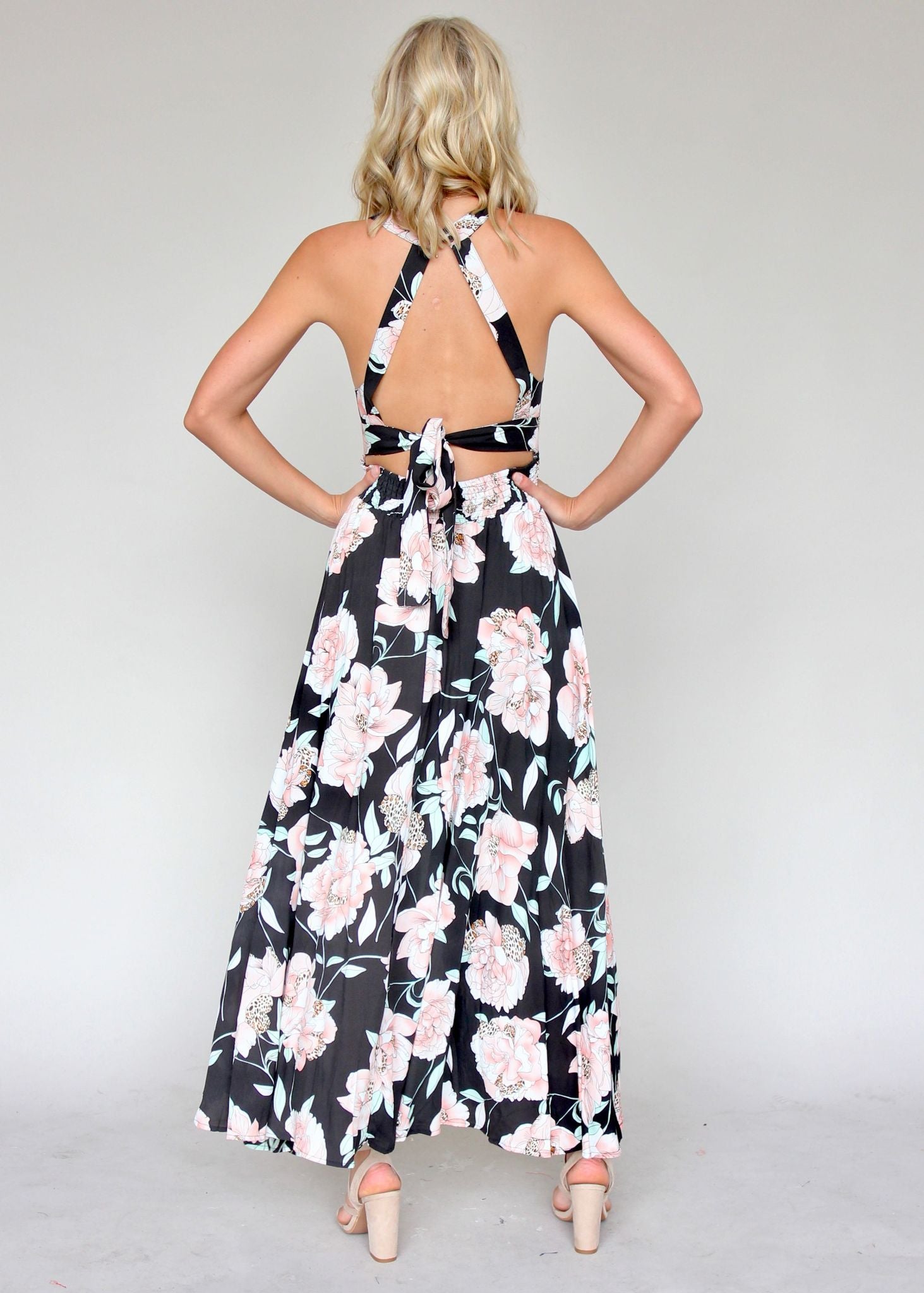 Break Of Dawn Maxi - Peach Wildflower